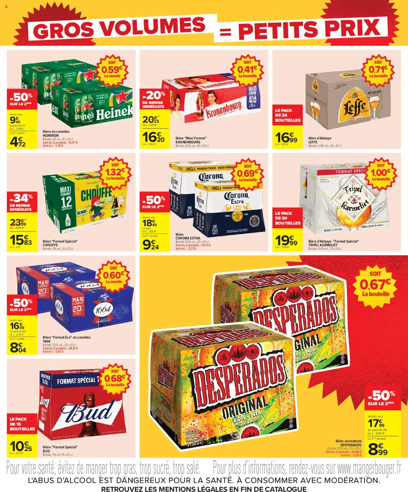 {H1} | Page: 3 | Produits: Leffe, Bière Corona, Bière, Heineken
