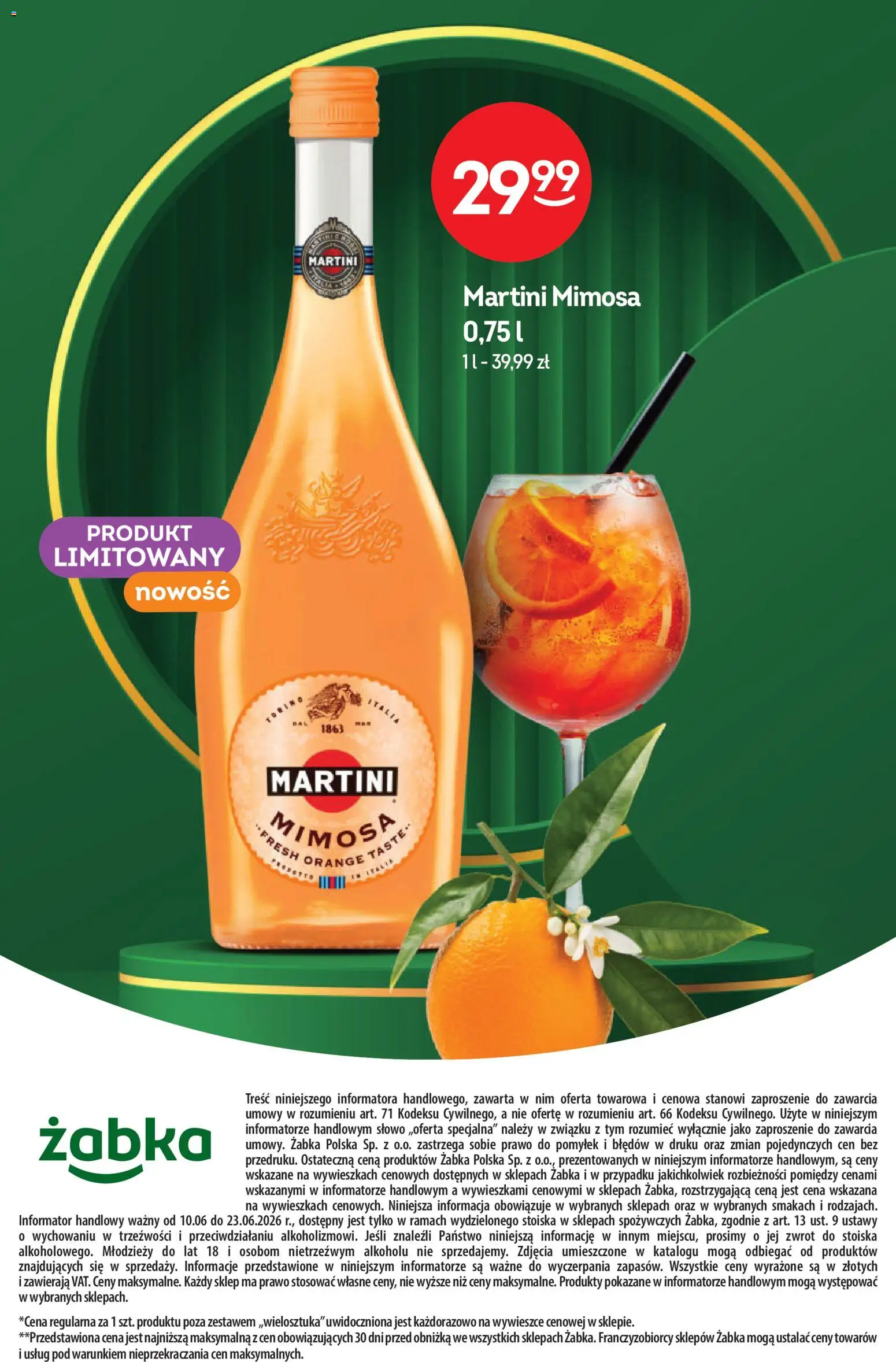 Żabka gazetka - Katalog win od 10.06.2026 | Strona: 22 | Produkty: Martini