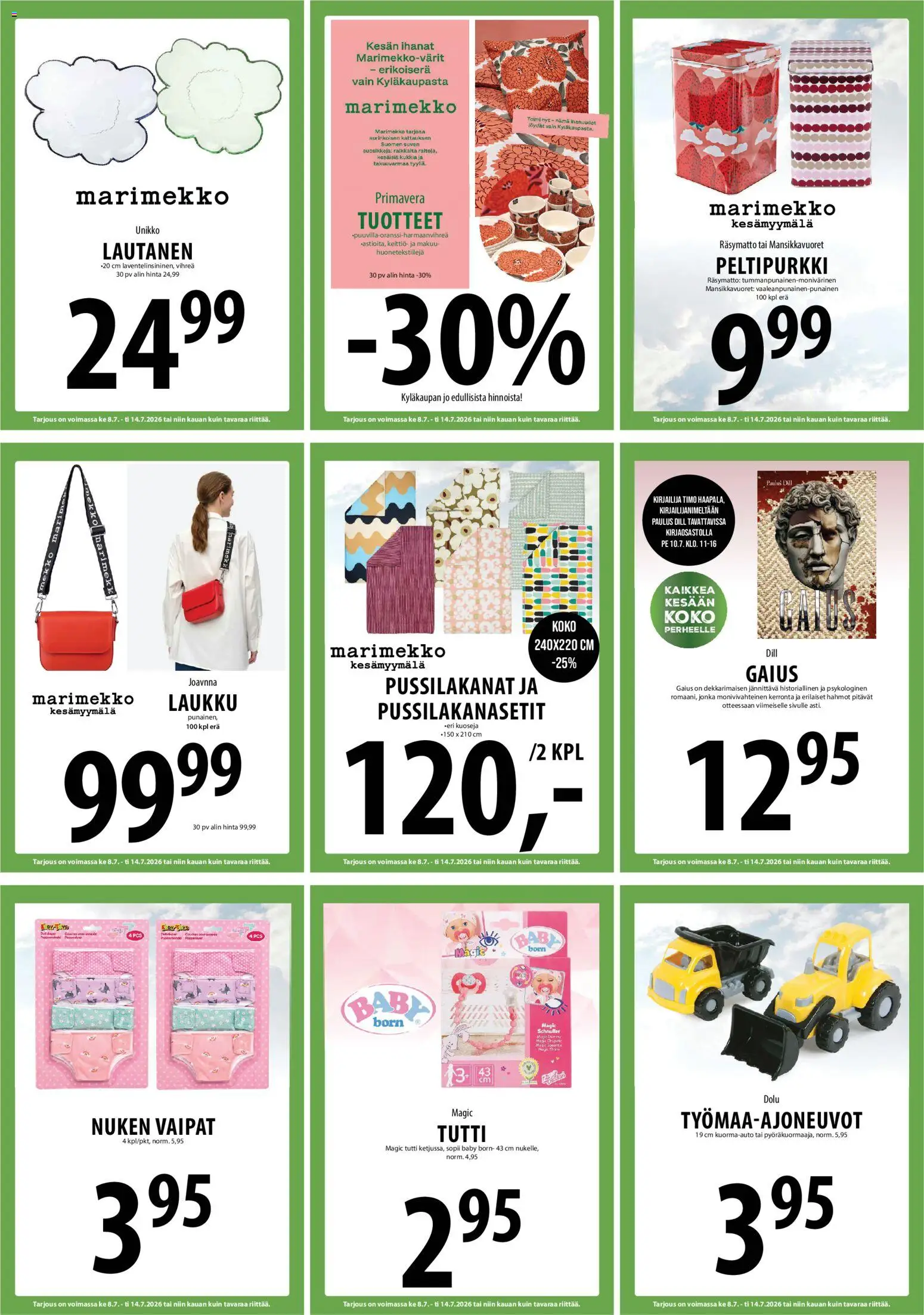 Tuuri tarjoukset – voimassa 08/07/2026 alkaen | Sivu: 15 | Tuotteet: Laukku, Keittiö, Mekko, Lautanen