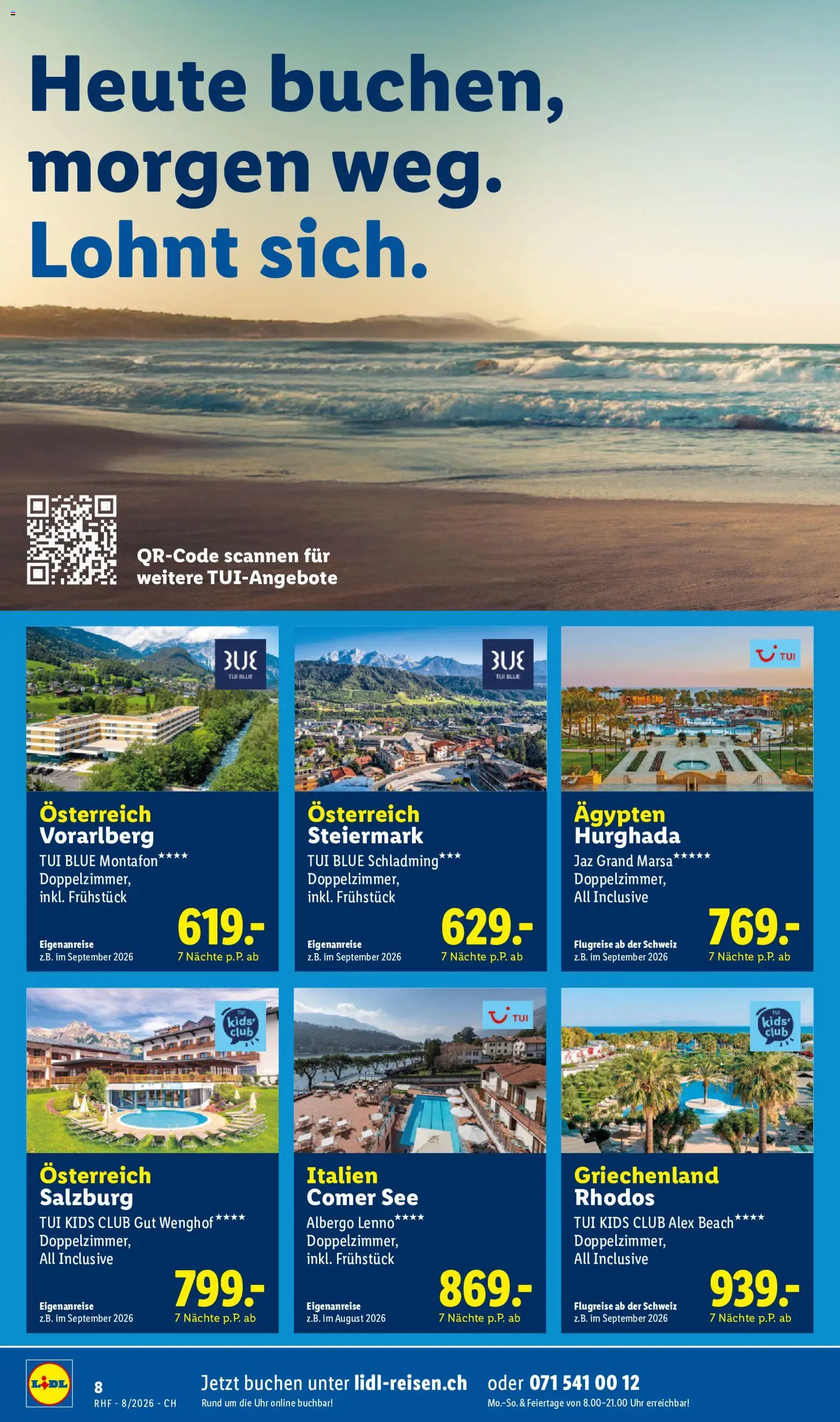 Lidl aktionen Reise-Highlights – gültig ab 29.07.2026 | Seite: 8 | Produkte: Uhr