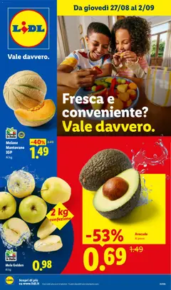 Anteprima del volantino Lidl volantino Fresca e conveniente valido a partire dal 27/08/2026