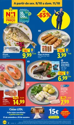 Pré-visualização Dourada, Dourada Vendido ao kg válido de 09/10/2026 | Página: 6 | Produtos: Dourada, Pescada, Salmão, Peixe