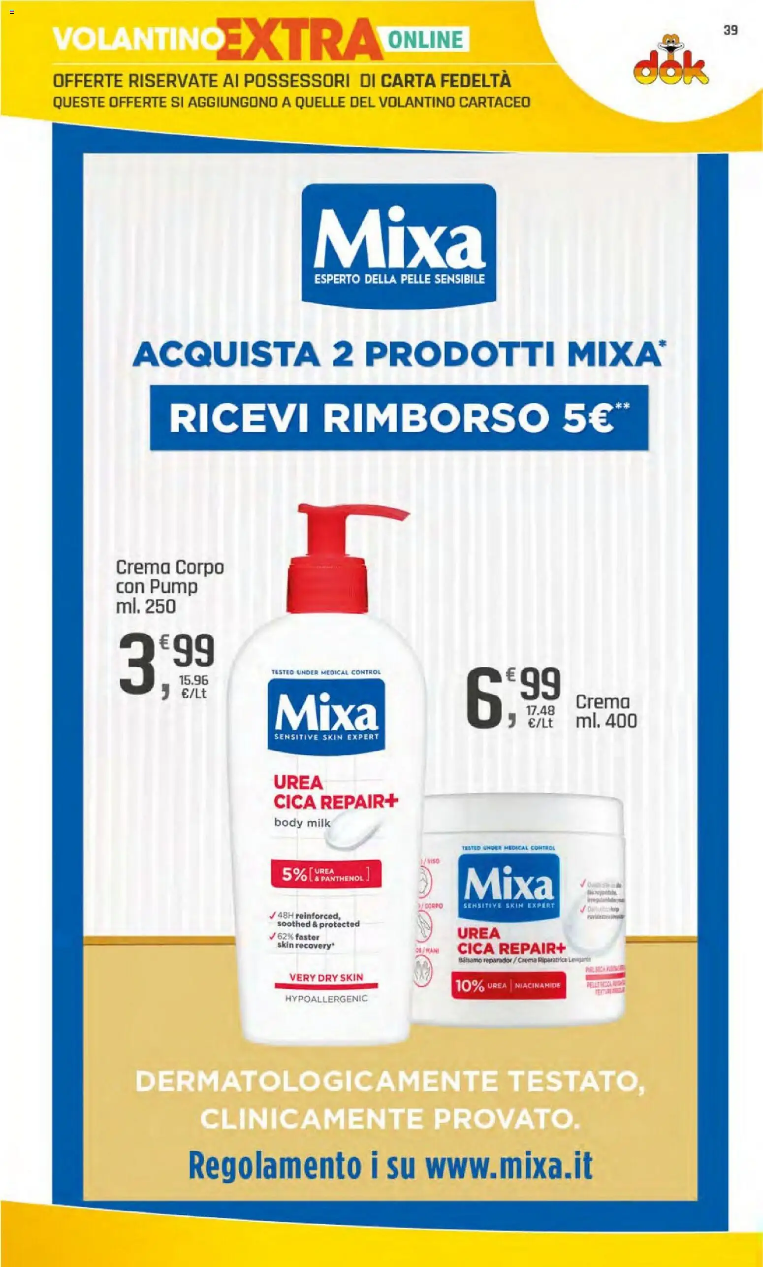 Volantino DOK del 23/07/2026 | Pagina: 39 | Prodotti: Balsamo, Crema