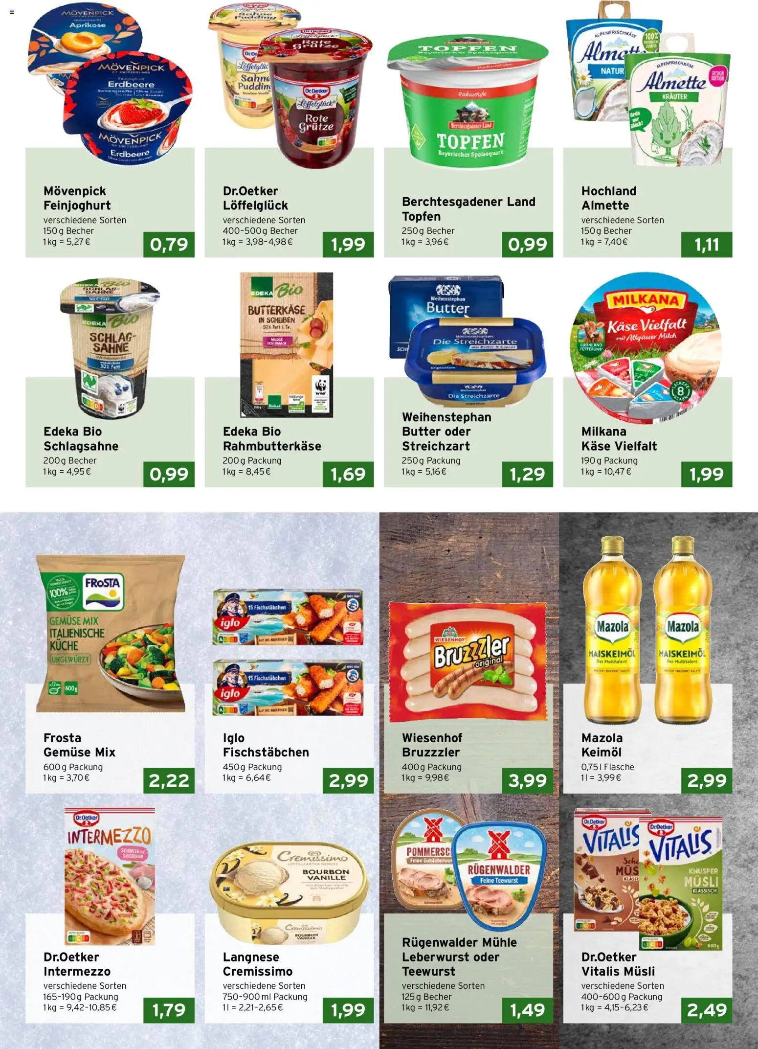 CAP Markt Prospekt – gültig ab 12.10.2026 | Seite: 2 | Produkte: Milch, Iglo, Frosta, Speisequark