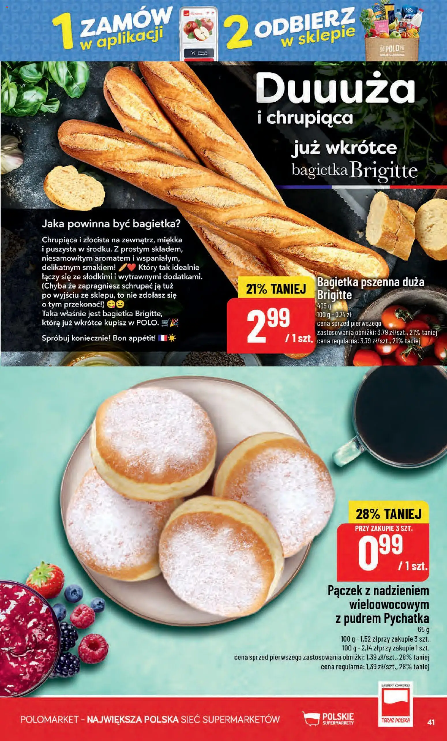 POLOmarket gazetka od 02.09.2026 | Strona: 41 | Produkty: Pączek, Bagietka