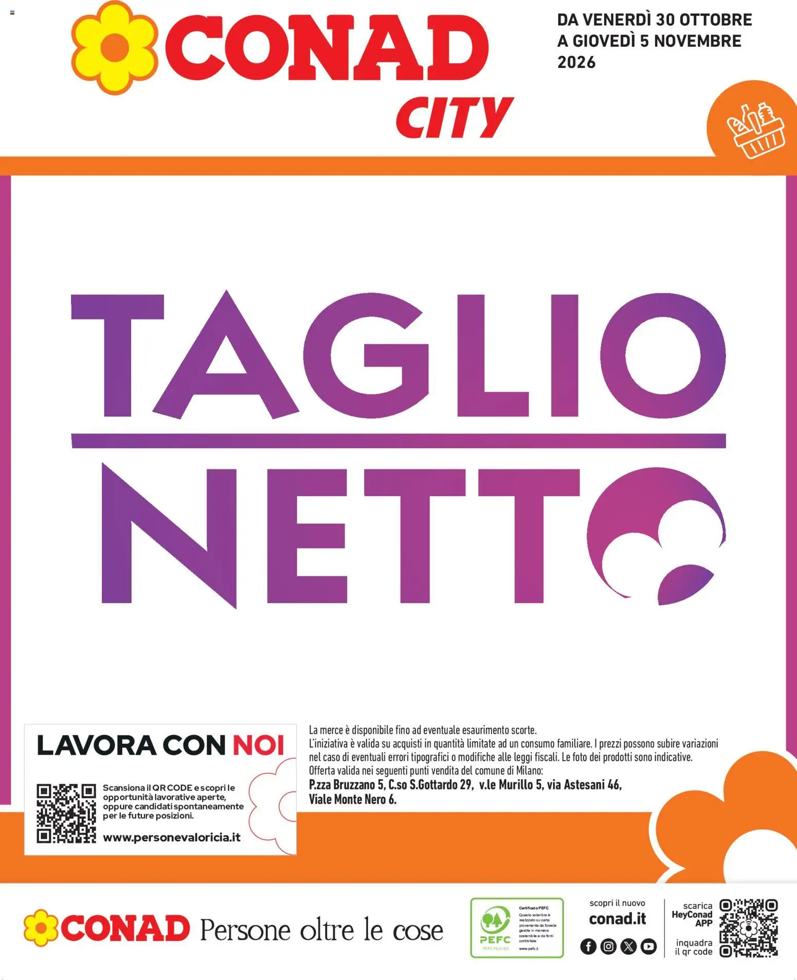 Volantino Conad del 30/10/2026 | Pagina: 1 | Prodotti: Taglio