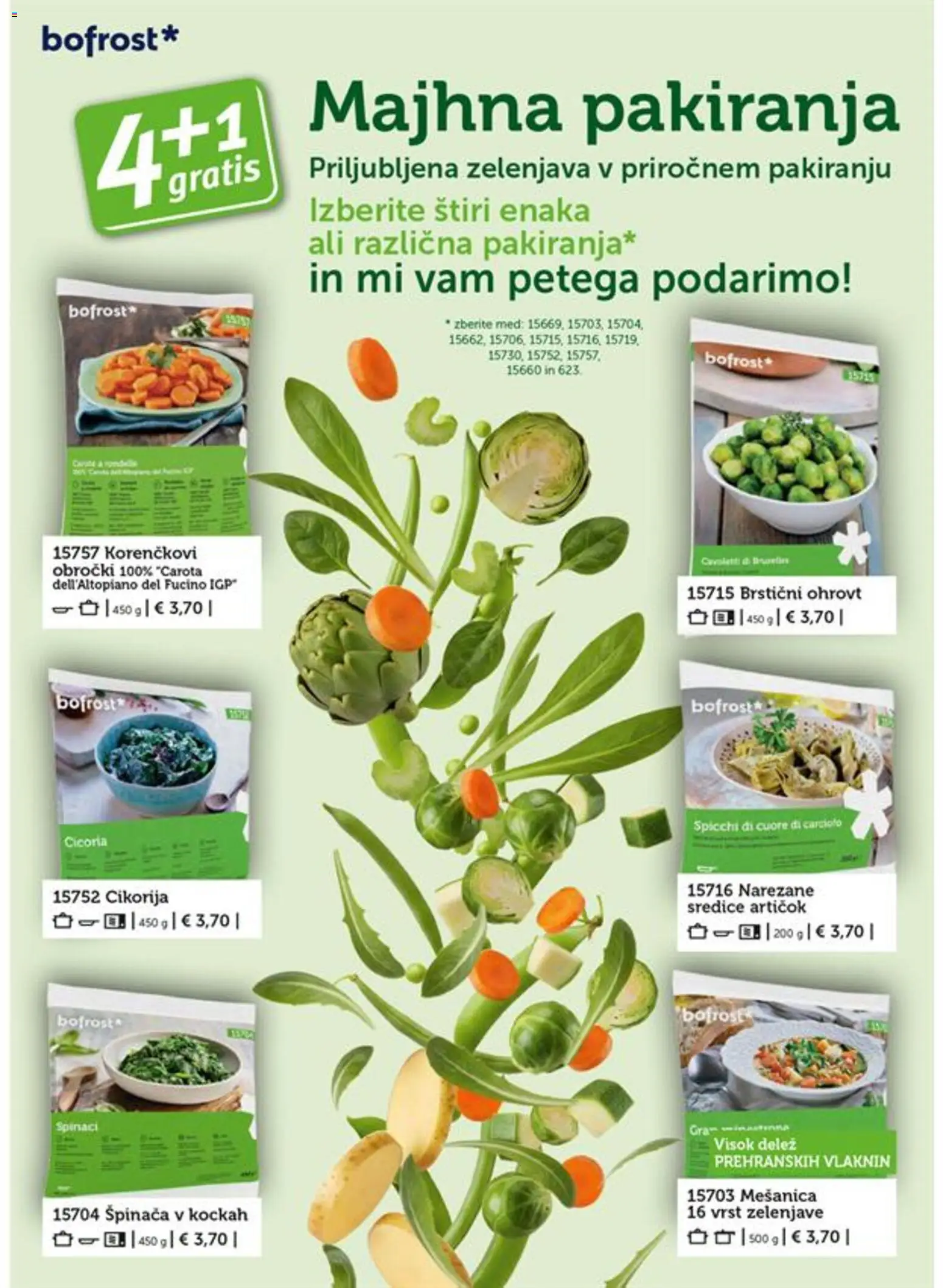 Novi Bofrost katalog ponudbe – veljaven od 01.07.2026 | Stran: 58 | Izdelki: Zelenjava