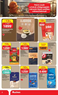 Auchan Kávé ajánlatok - amely érvényes a következő dátumtól: 2026.09.24. | Oldal: 4