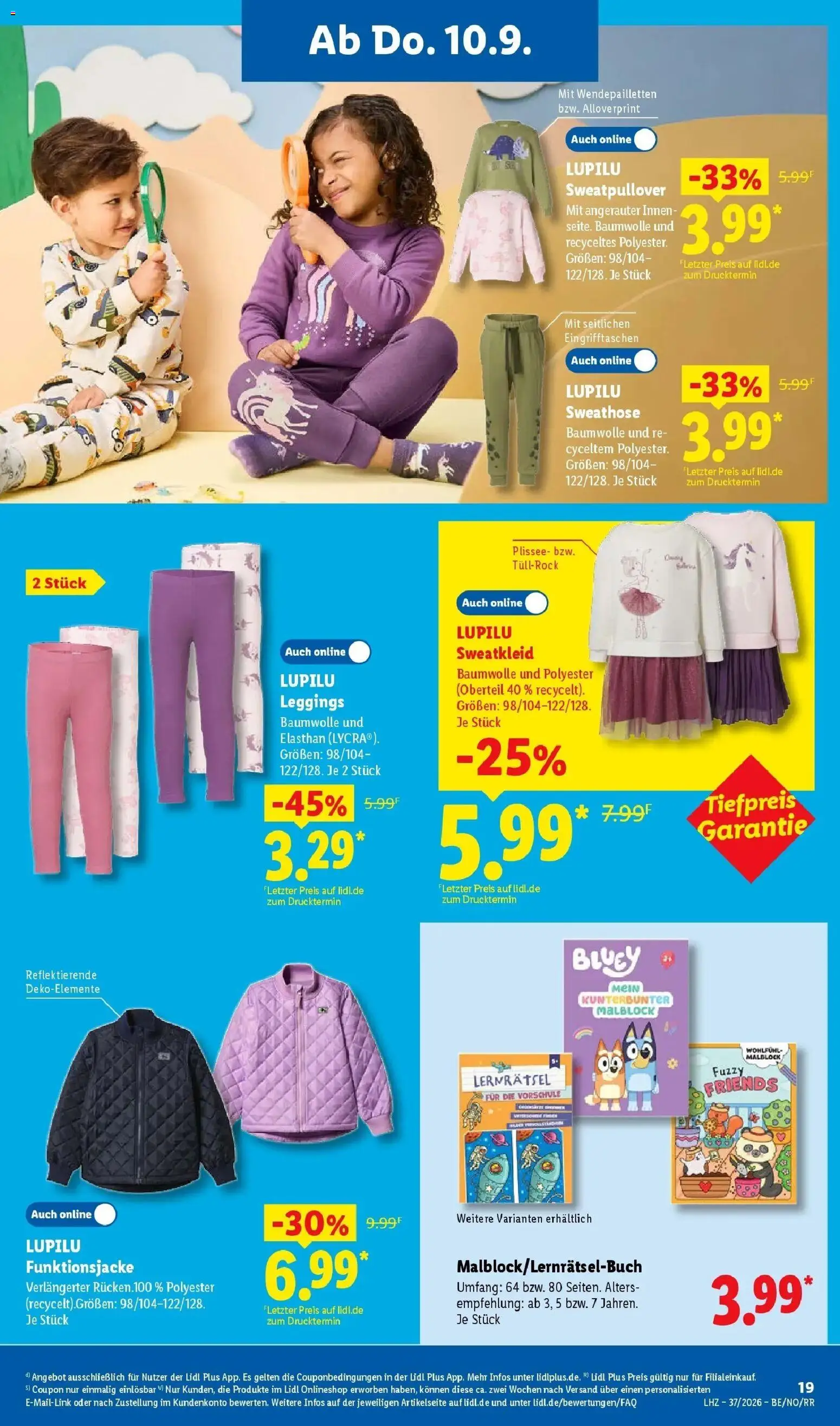 Lidl Prospekt Düsseldorf (ab 07.09.2026) zum Blättern » Angebote | Seite: 47 | Produkte: Sweathose, Sweatshirt, Leggings