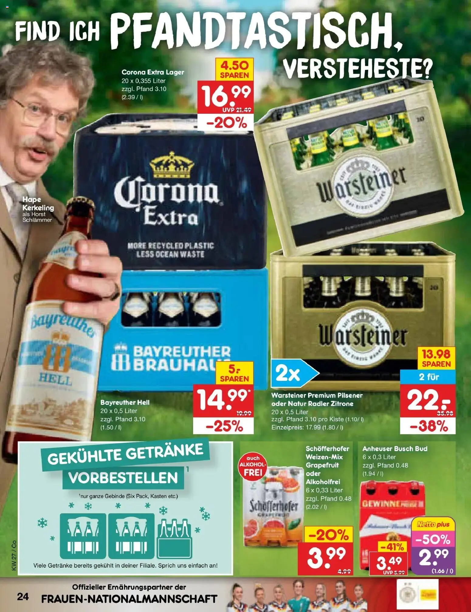 Netto Marken-Discount Prospekt Bitterfeld-Wolfen – gültig ab 29.06.2026 | Seite: 36 | Produkte: Bayreuther hell, Grapefruit, Warsteiner, Zitrone