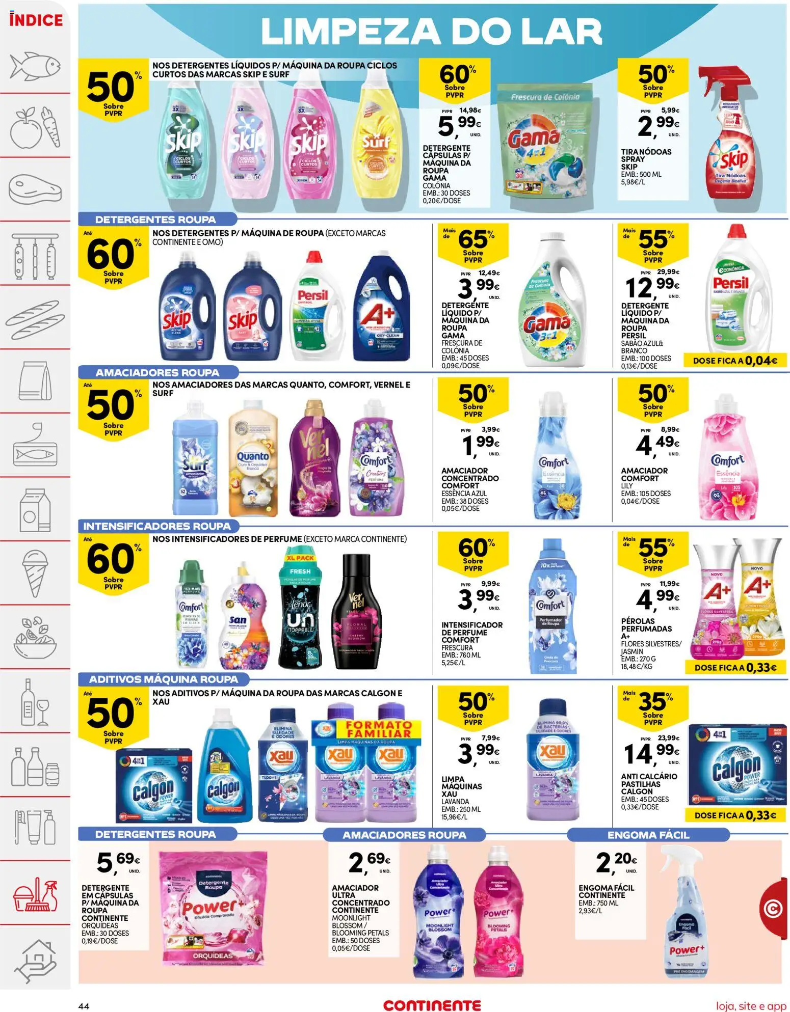 Continente folheto │ válido de 20/10/2026 | Página: 46 | Produtos: Flores, Sabão, Detergente, Persil