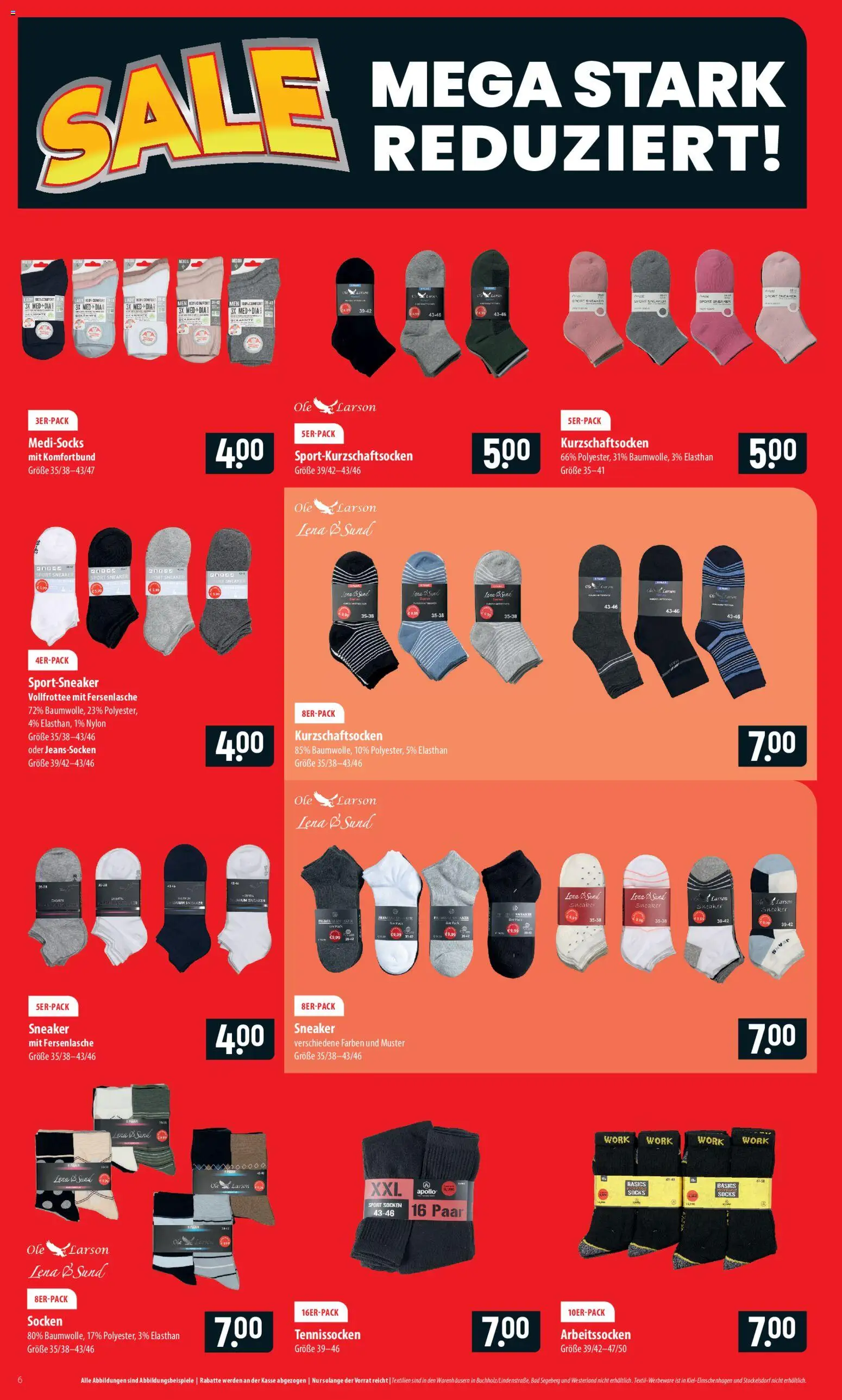 Famila Sale – gültig ab 03.08.2026 | Seite: 6 | Produkte: Bad, Socken
