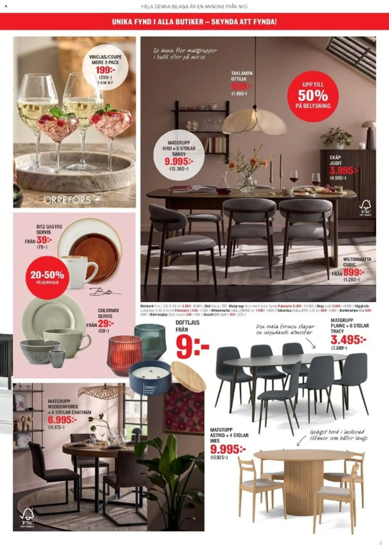 Mio reklamblad aktuell från 23/06/2026 | Sida: 5 | Produkter: Matgrupp, Bord, Skåp