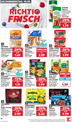Kaufland DE -DE Folder - Voorbeeld van een folder van Kaufland DE, geldig van 10-09-2026 | Pagina: 36 | Producten: Kabanos, Mortadella, Grill, Cheddar