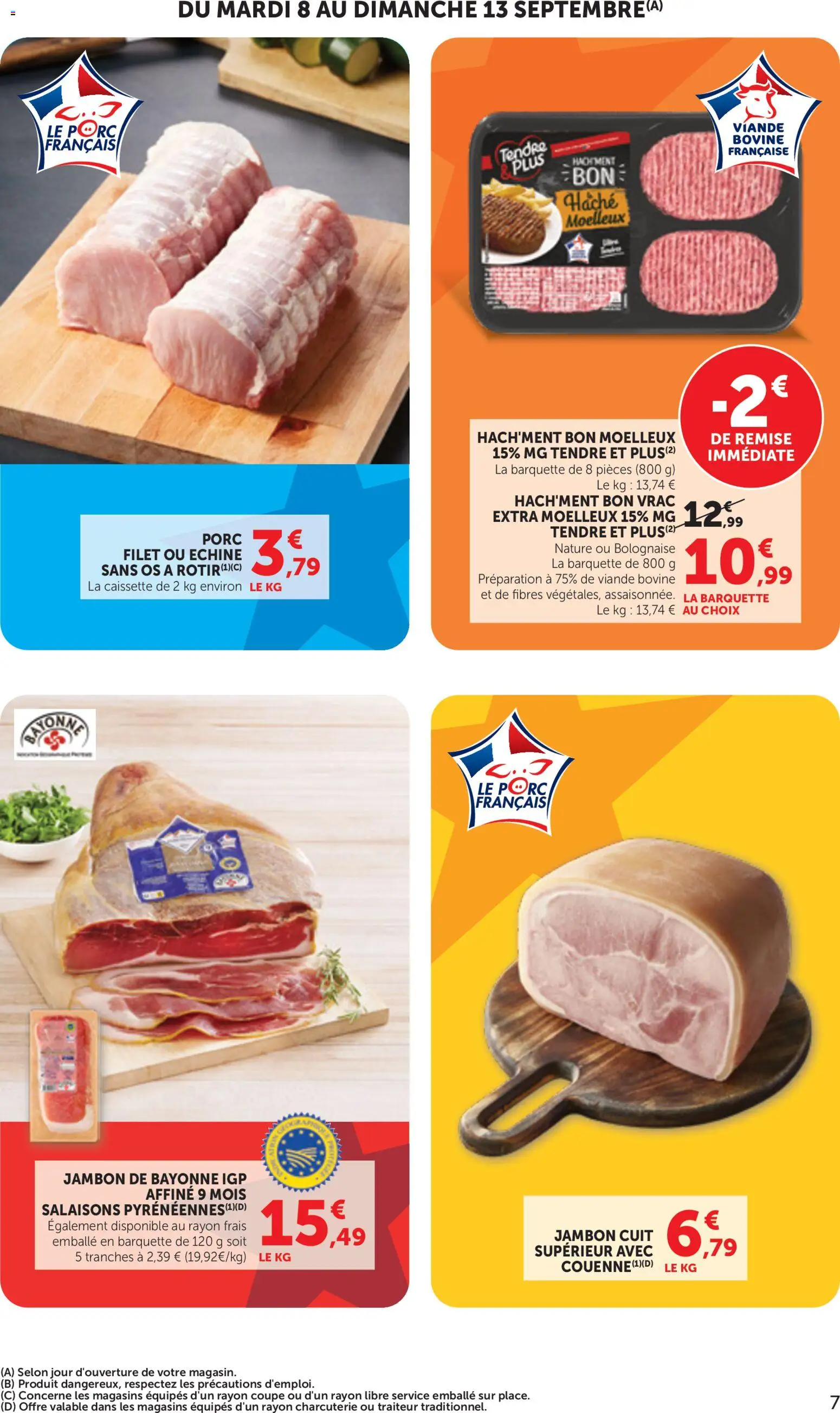{H1} | Page: 7 | Produits: Charcuterie, Jambon, Viande, Porc