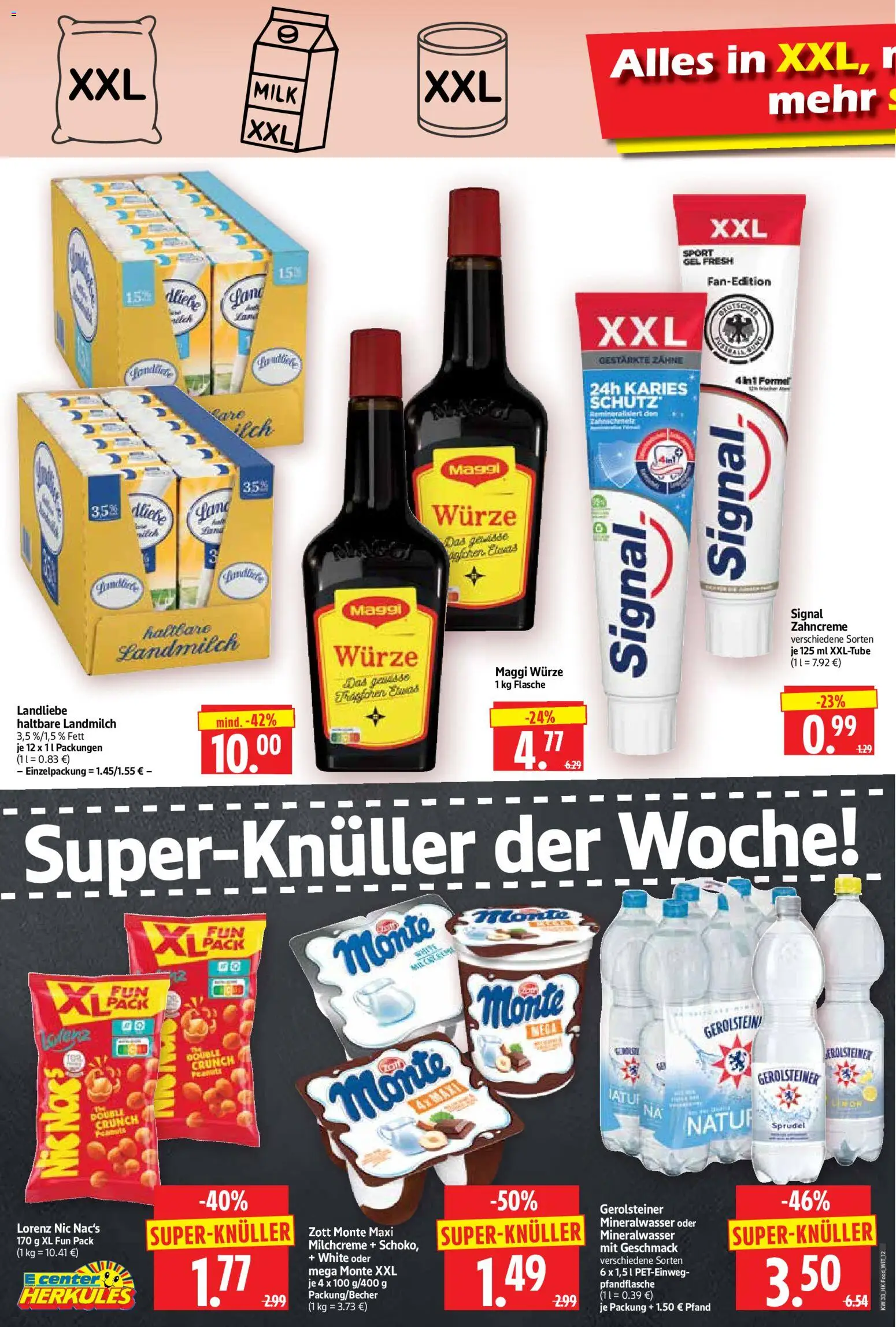 HERKULES Prospekt – gültig ab 10.08.2026 | Seite: 12 | Produkte: Maggi, Mineralwasser, Gerolsteiner