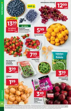 Pogląd oferty "Stokrotka gazetka" - ważna od 23.04.2026 | Strona: 10 | Produkty: Stokrotka, Rukola, Truskawki, Owoce