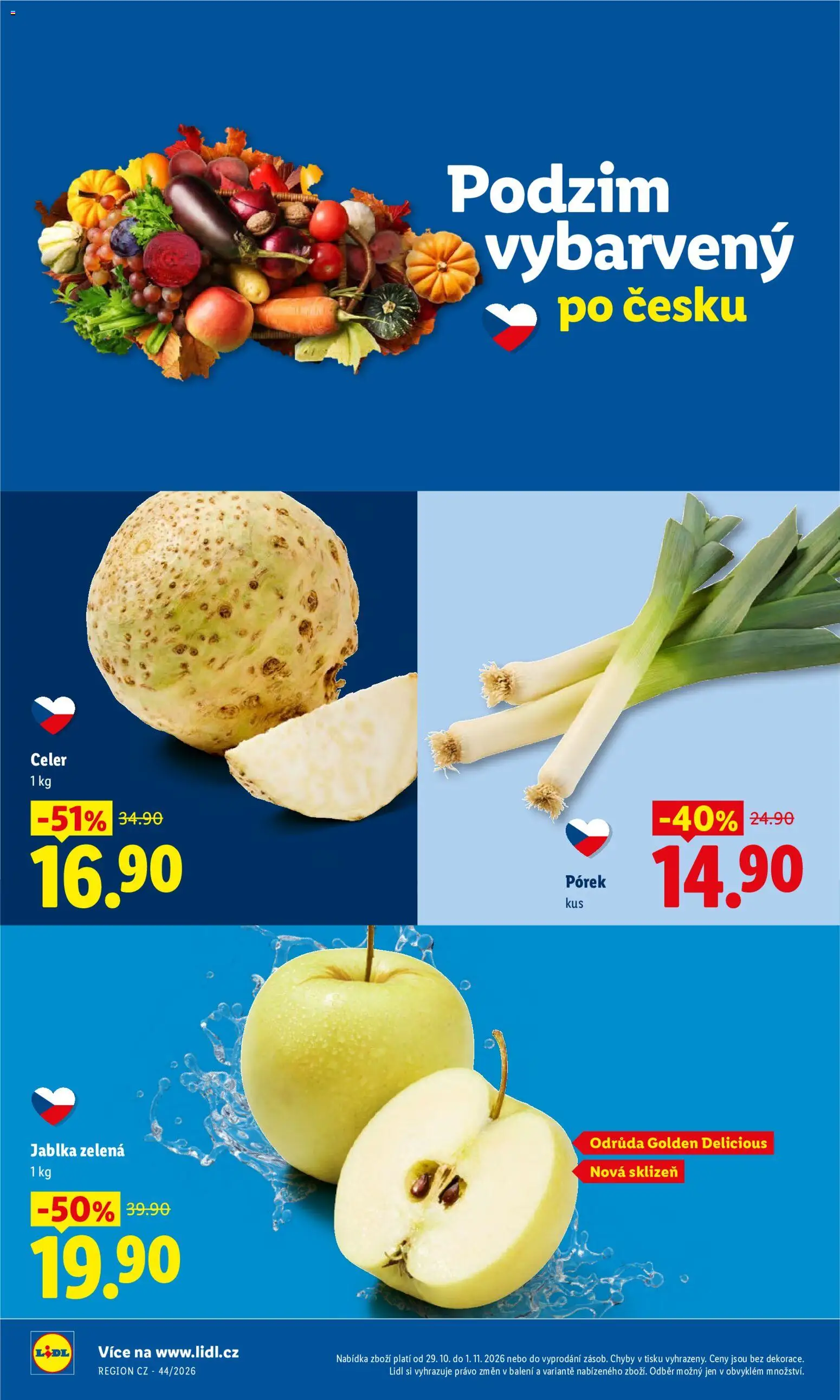 Lidl leták od 29.10.2026 | Strana: 10 | Produkty: Jablka, Celer, Pórek