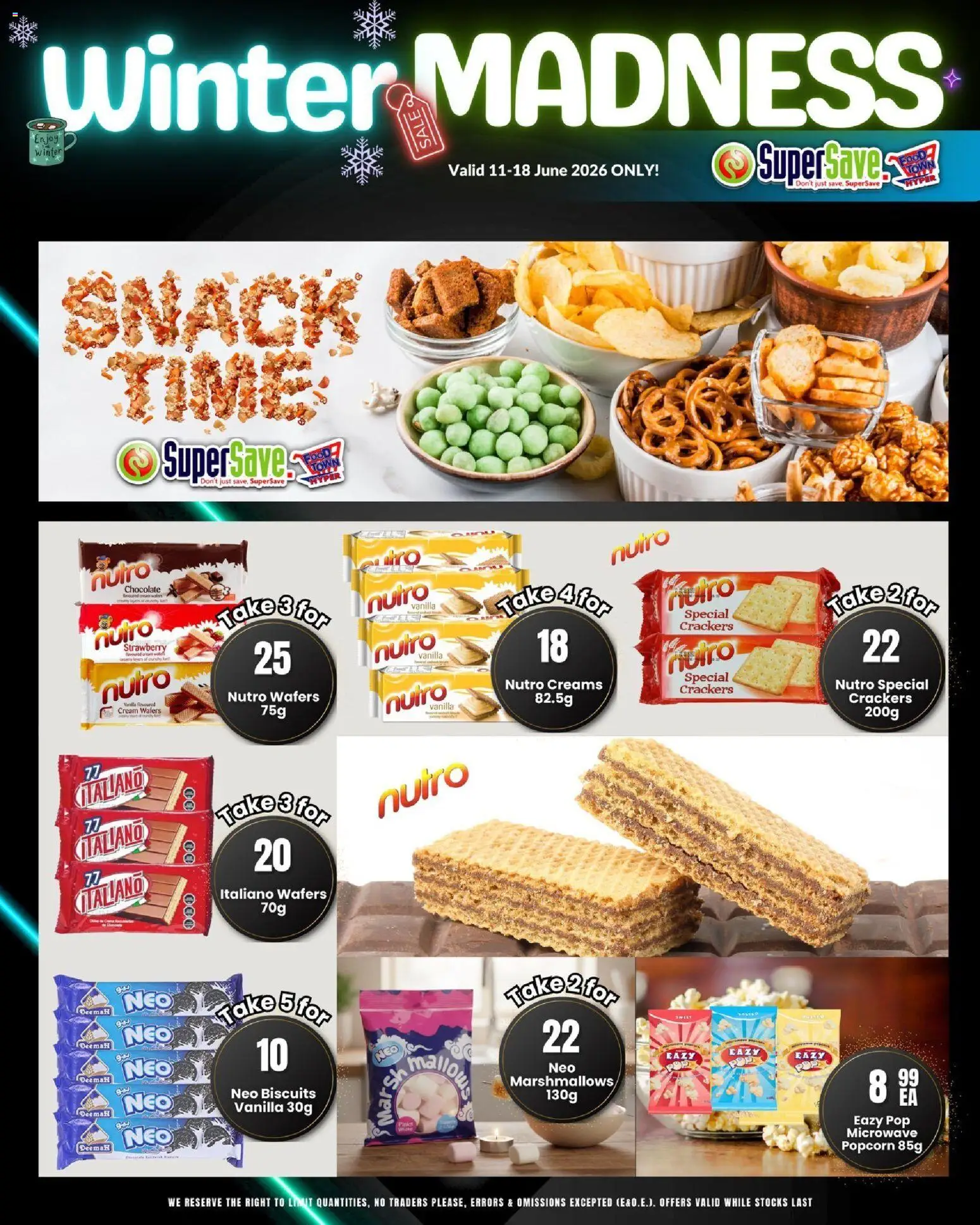 New Super Save catalogue – valid from 11.06.2026 | Page: 18 | Products: Microwave, Chocolate, Popcorn, Cream