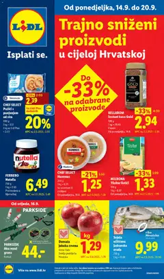 Lidl Katalog - Pregled kataloga iz trgovine Lidl, vrijedi od 14.09.2026