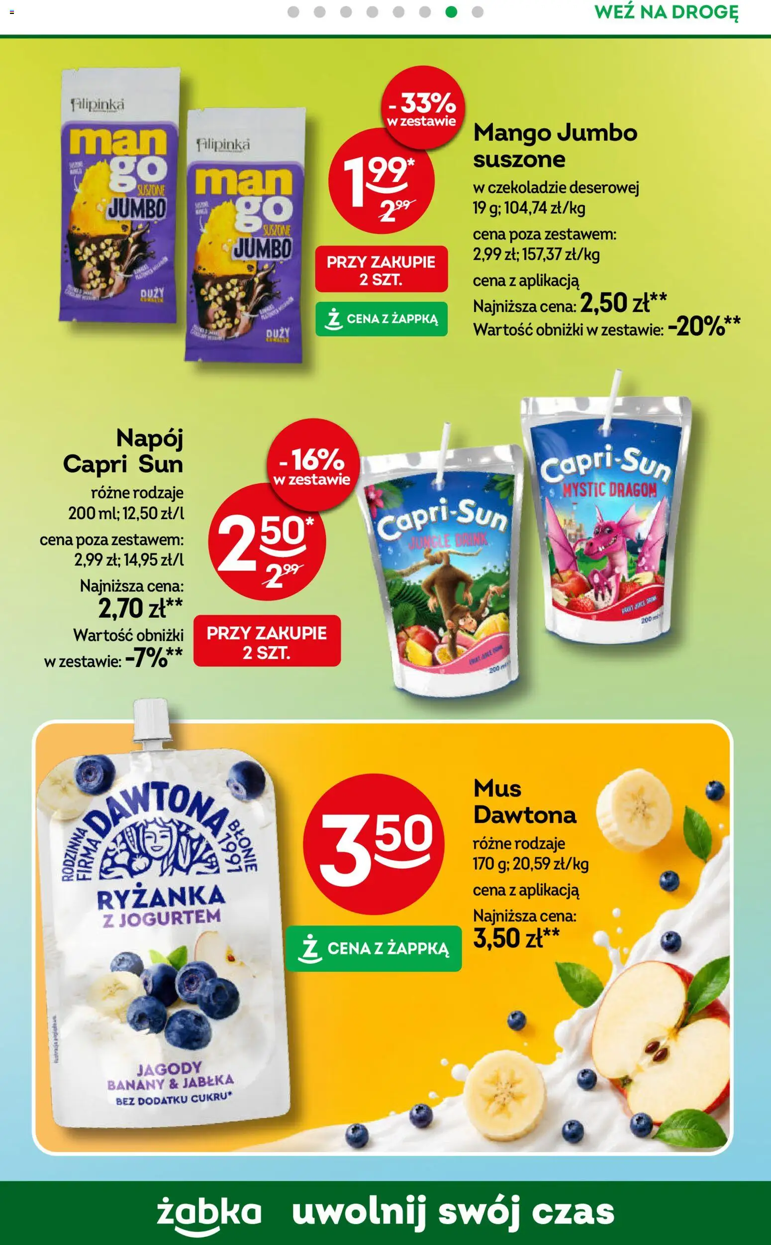 Żabka gazetka od 15.07.2026 | Strona: 68 | Produkty: Mango, Jagody, Jabłka, Banany