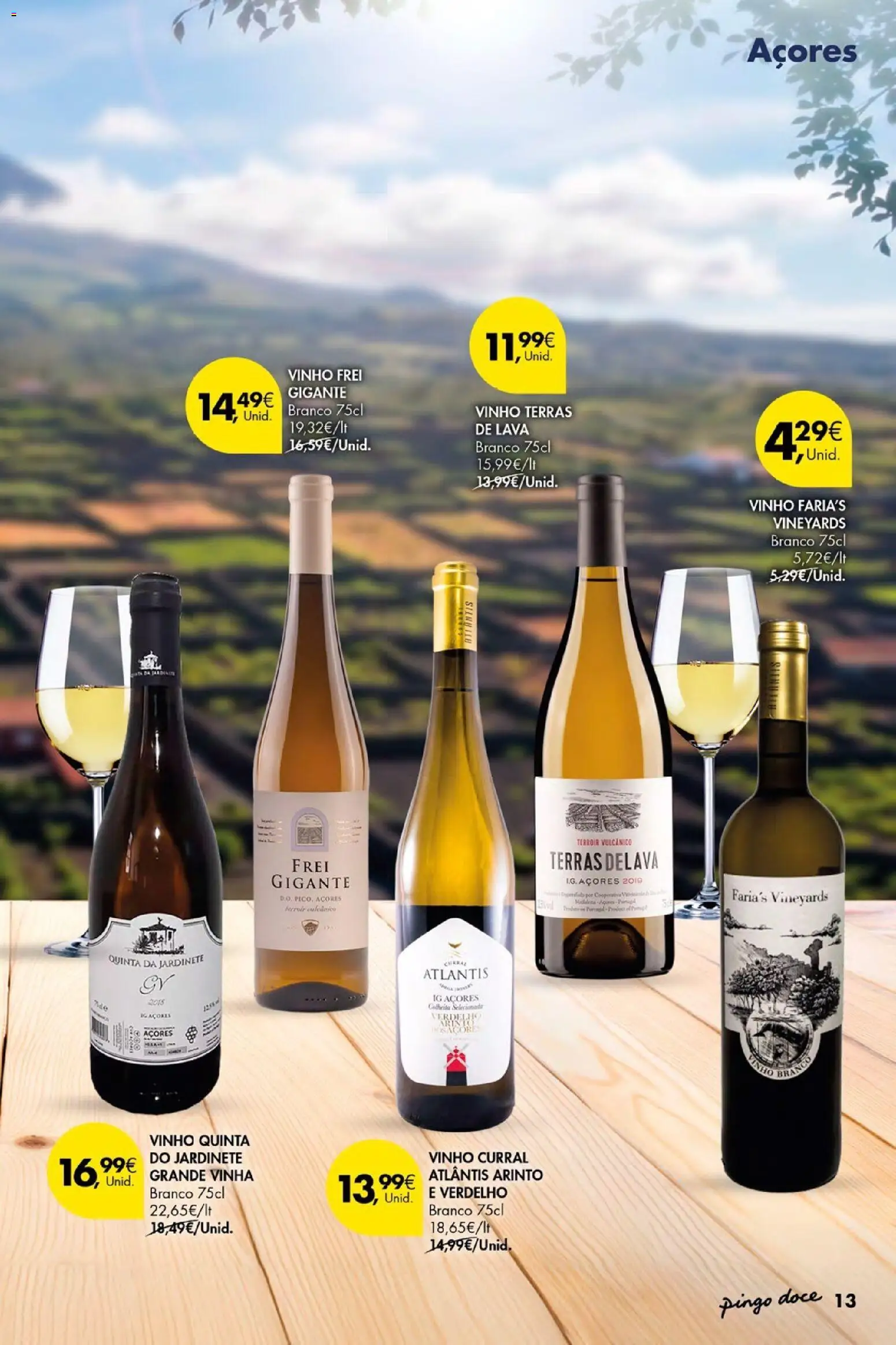 Pingo Doce Folheto Vinhos Frescos Açores │ válido de 02/07/2026 | Página: 13 | Produtos: Vinho