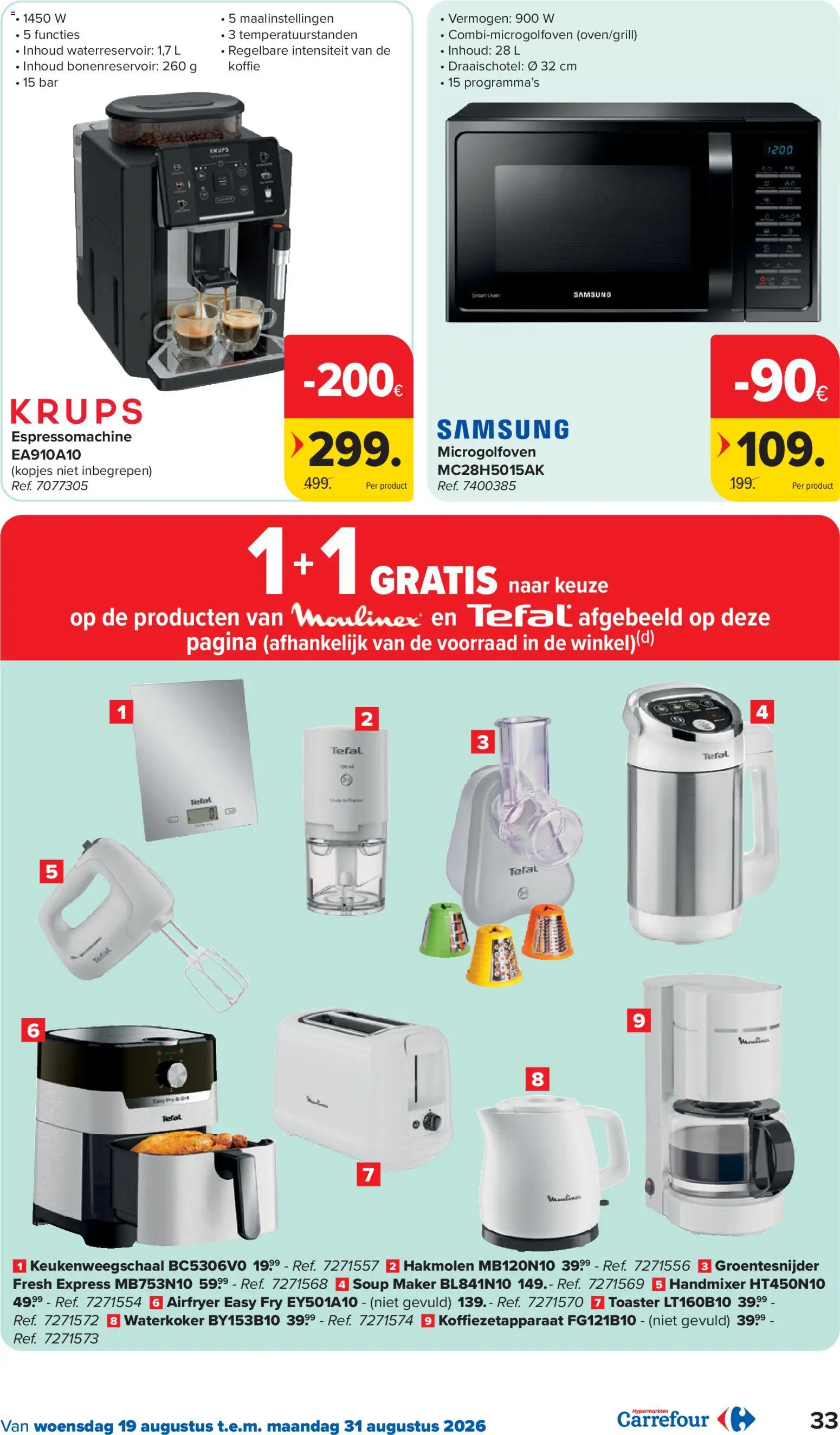 {H1} | Pagina: 33 | Producten: Handmixer, Toaster, Mixer, Koffie