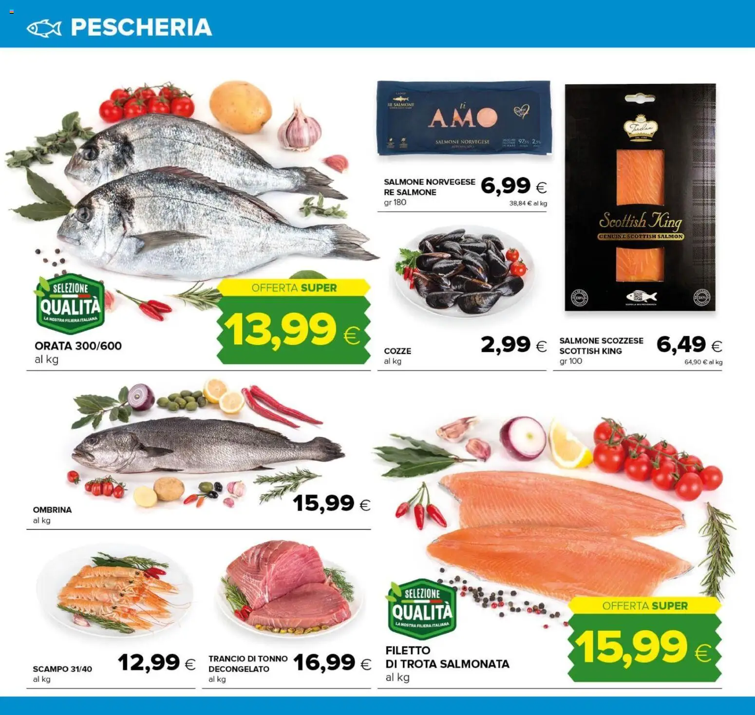 Volantino Tigre del 02/09/2026 | Pagina: 8 | Prodotti: Cozze, Trota, Orata, Tonno