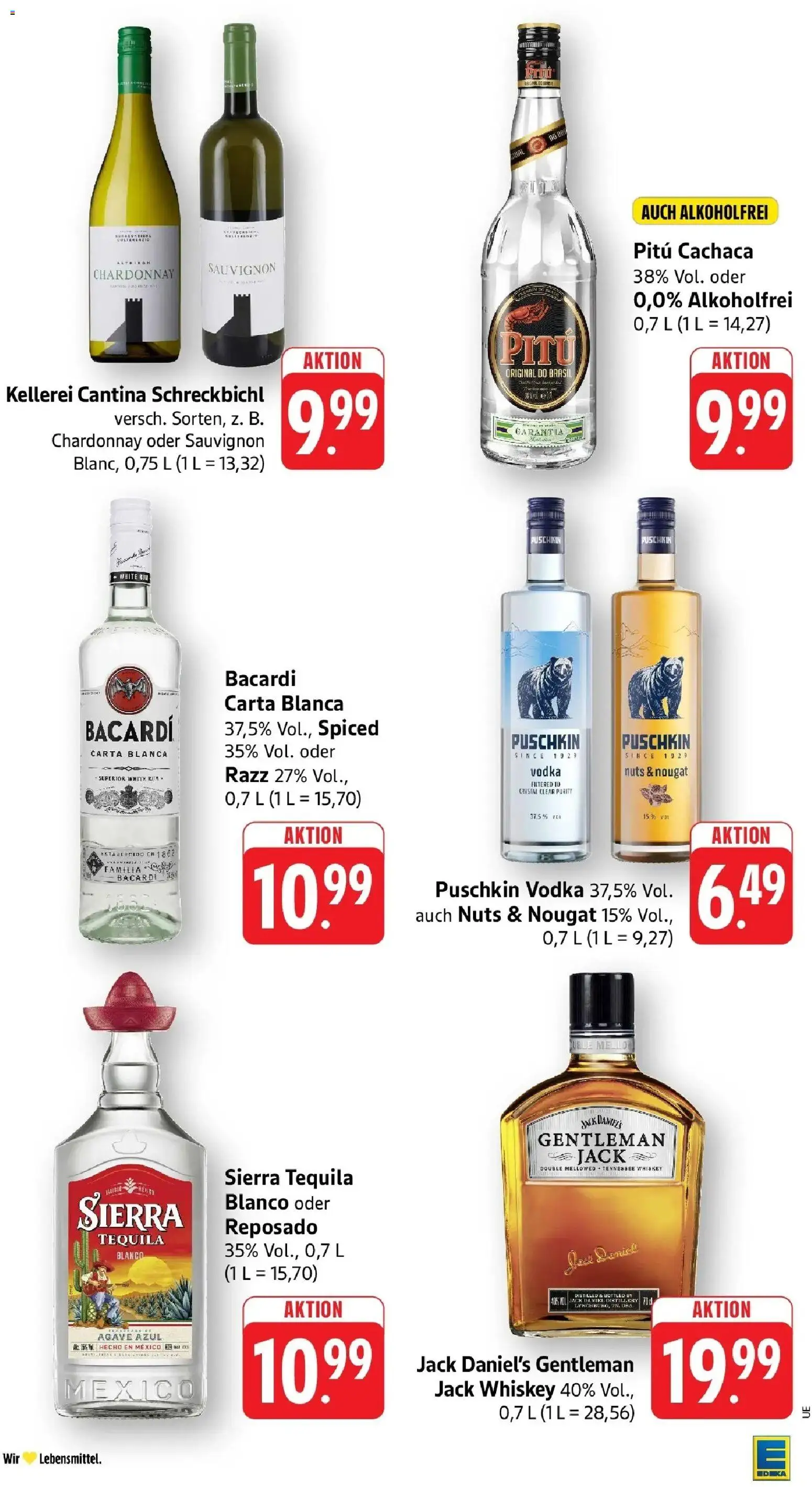 Edeka Prospekt Heilbronn – gültig ab 26.10.2026 | Seite: 34 | Produkte: Rum, Jack Daniel's, Tequila, Whiskey