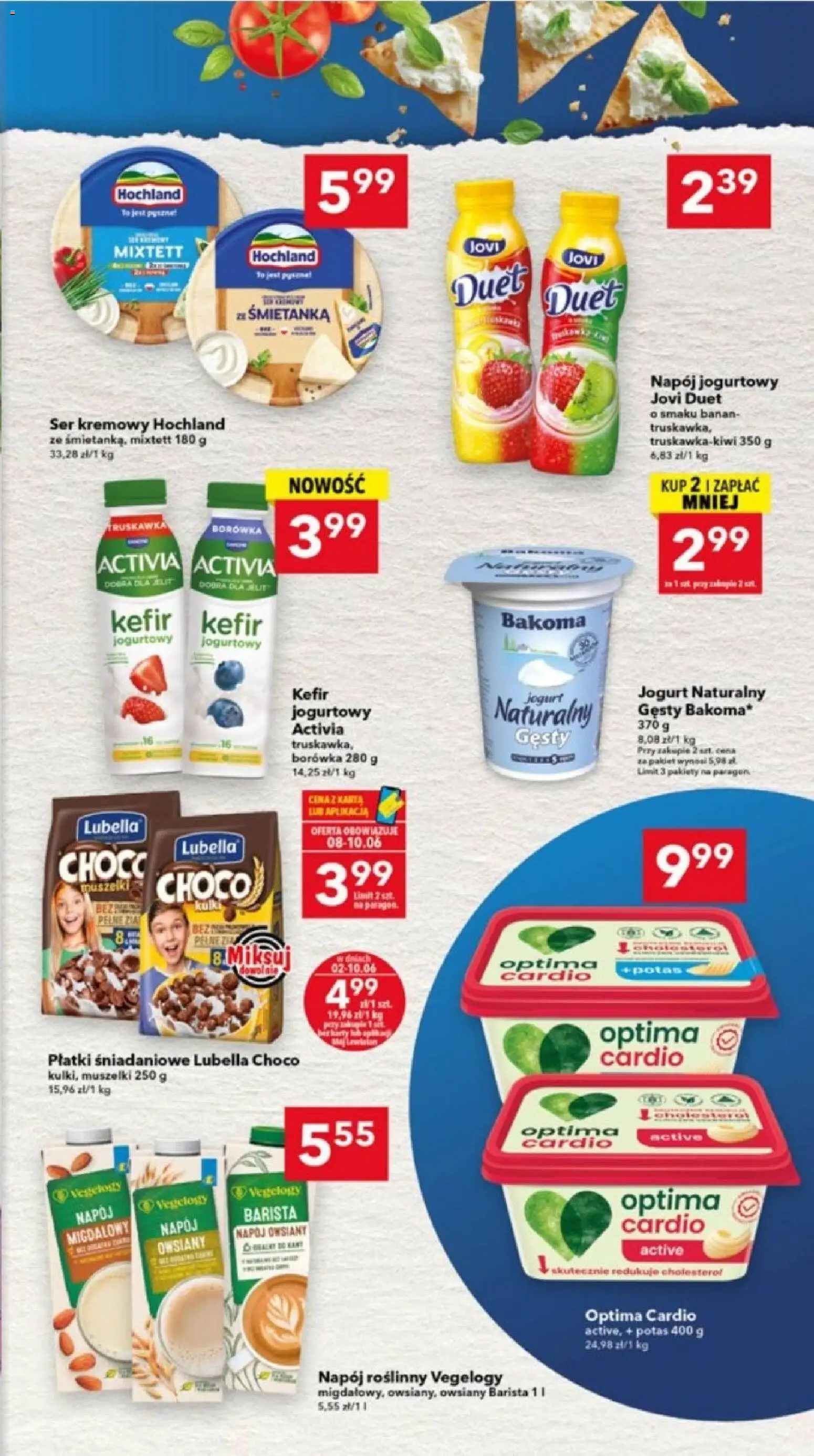 Lewiatan gazetka - Lublin od 02.06.2026 | Strona: 5 | Produkty: Kefir, Jogurt naturalny, Płatki śniadaniowe, Ser