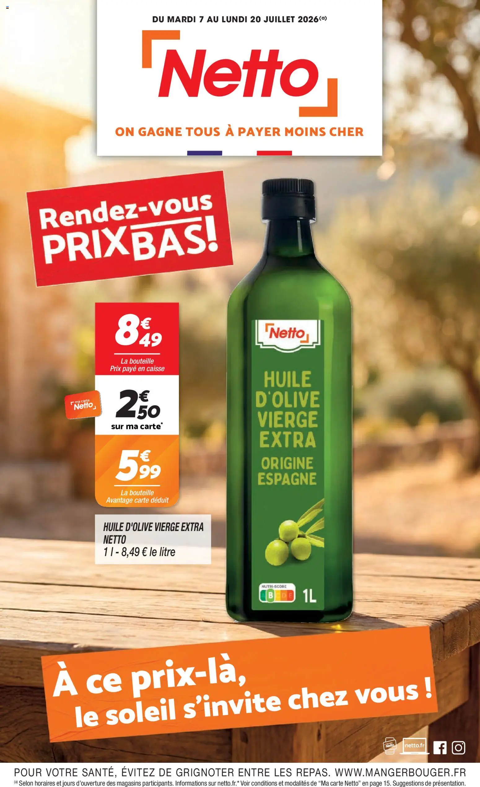 Netto Rendez-vous prix bas à partir du 07/07/2026 catalogue cover