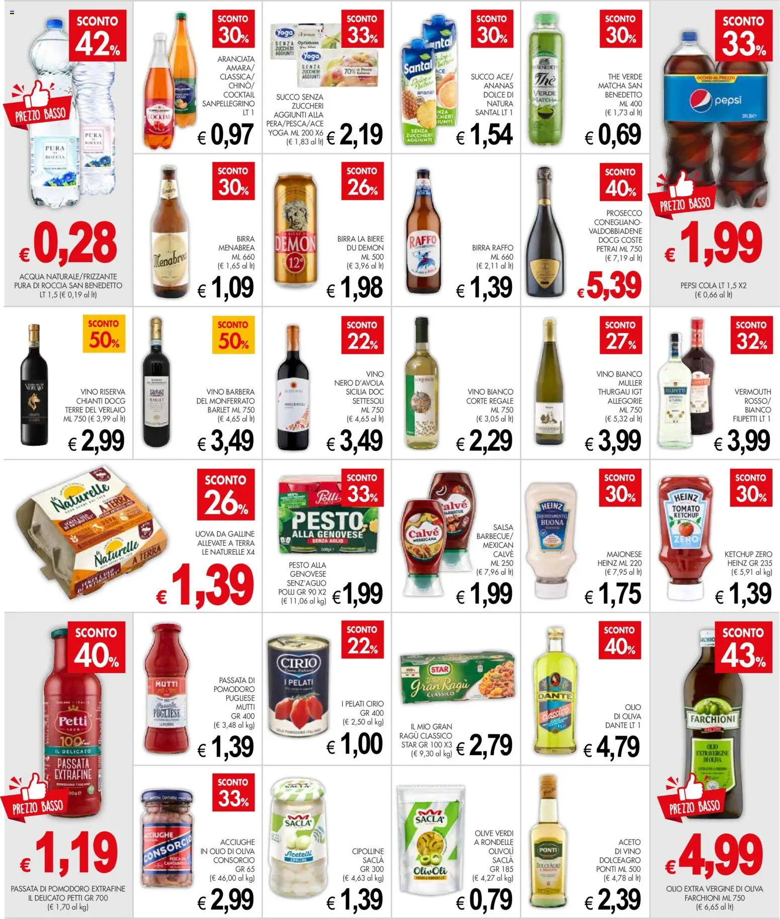 Volantino Presto Fresco del 11.05.2026 | Pagina: 6 | Prodotti: Uova, Succo, Pesto, The