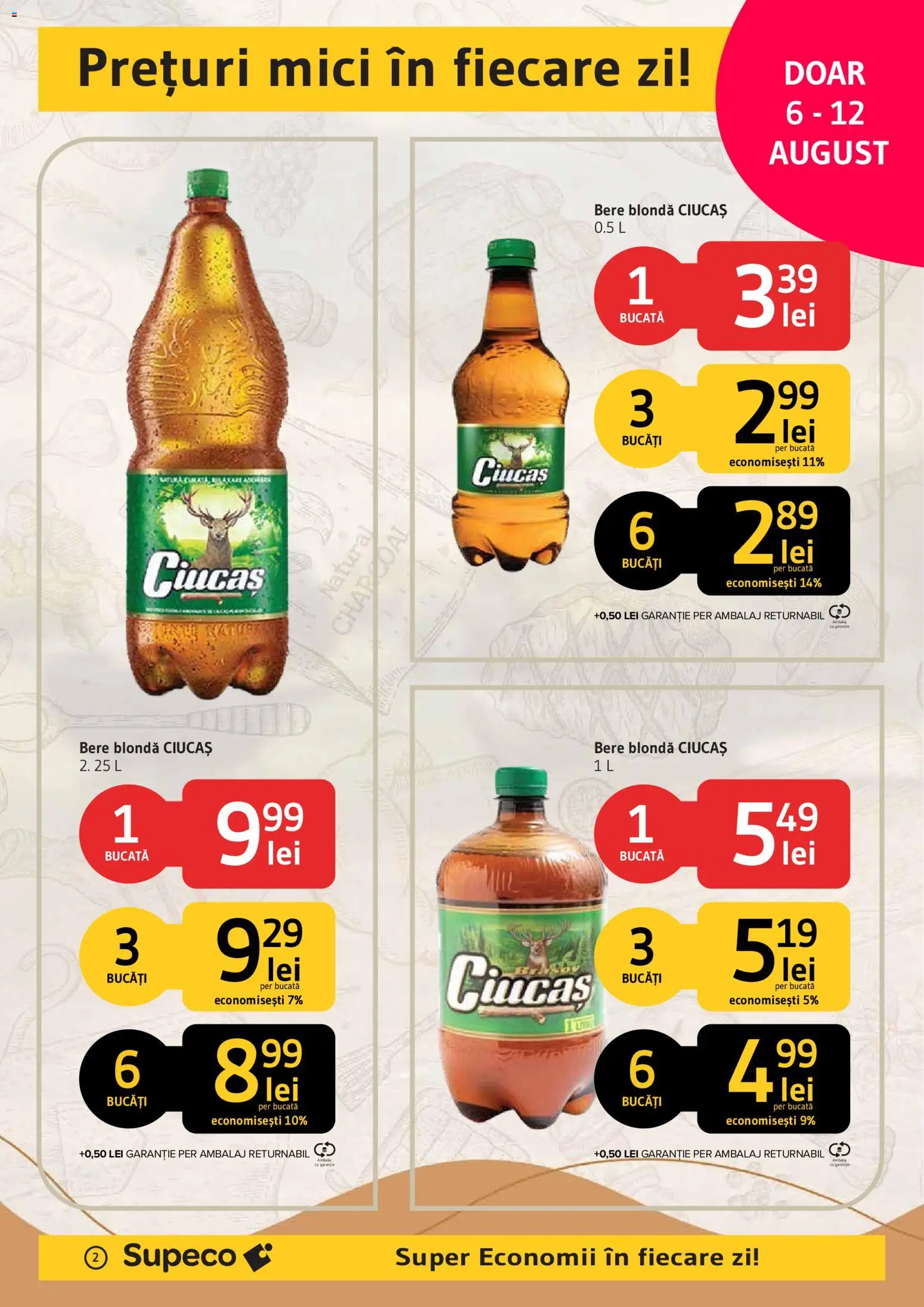 Noul catalog Supeco – valabil de la 06.08.2026 | Pagină: 2 | Produse: Mici, Bere