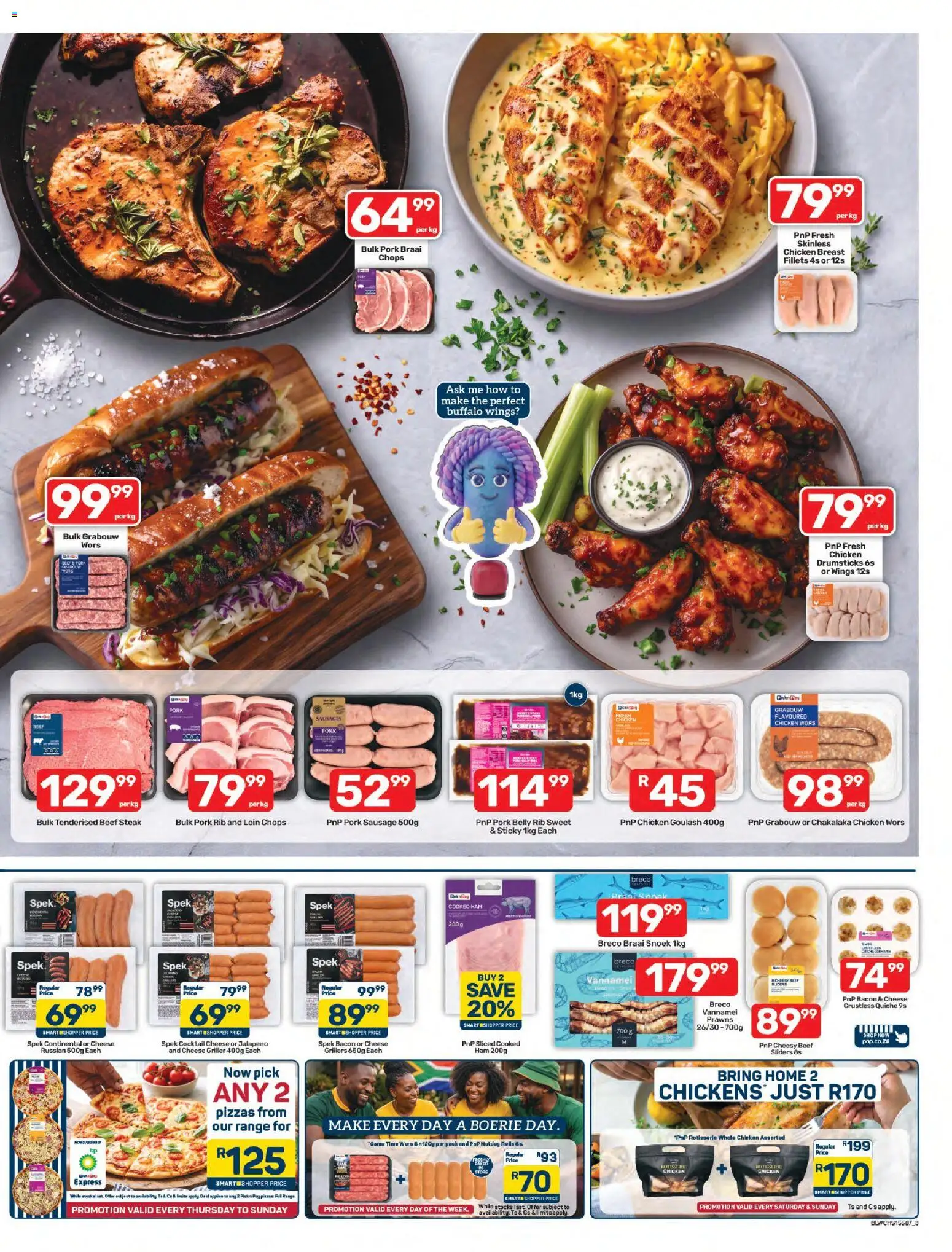 New Pick n Pay catalogue – valid from 26/10/2026 | Page: 3 | Products: Cheese, Chicken, Pork, Bacon