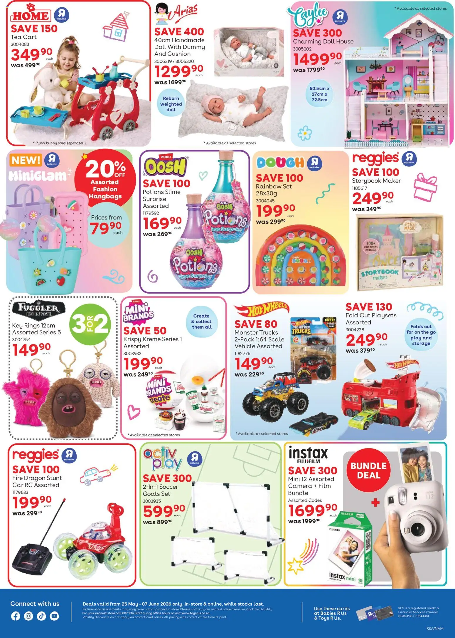New Toys R Us catalogue – valid from 25.05.2026 | Page: 2 | Products: Camera, Cushion, Toys, Stock