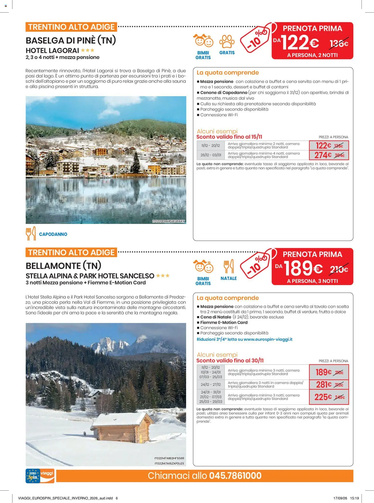 Volantino Eurospin del 17/09/2026 | Pagina: 6 | Prodotti: Culla, Brindisi, Tavolo, Dessert