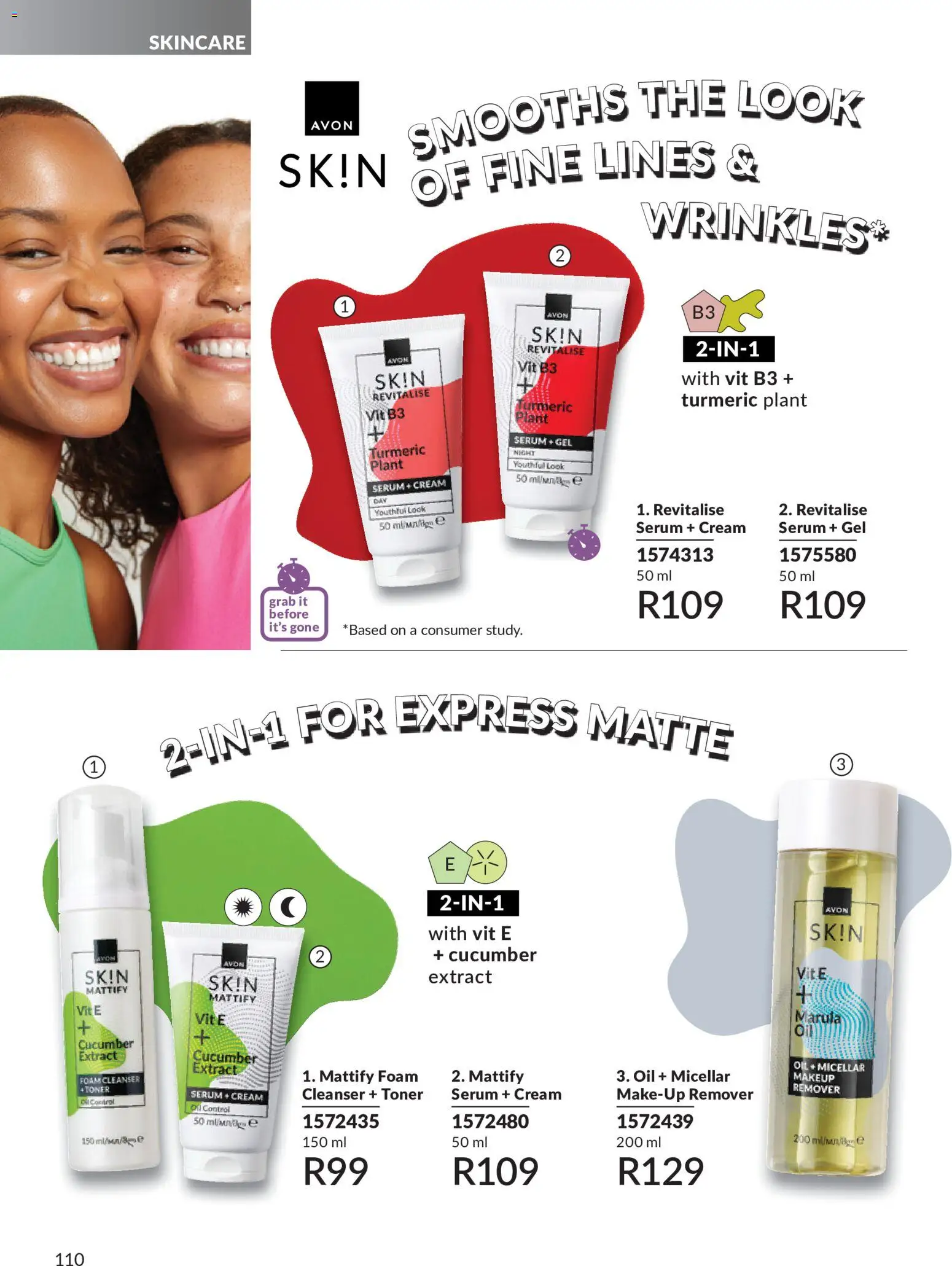 New Avon catalogue – valid from 01/07/2026 | Page: 110 | Products: Serum, Oil, Cream, Foam