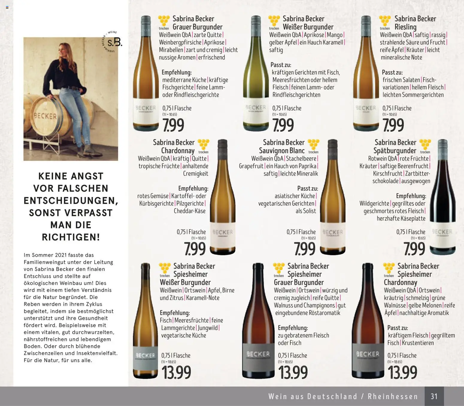 Edeka Struve Wein– und Spirituosen – gültig ab 14.11.2025 | Seite: 31 | Produkte: Champignons, Meeresfrüchte, Birne, Wein