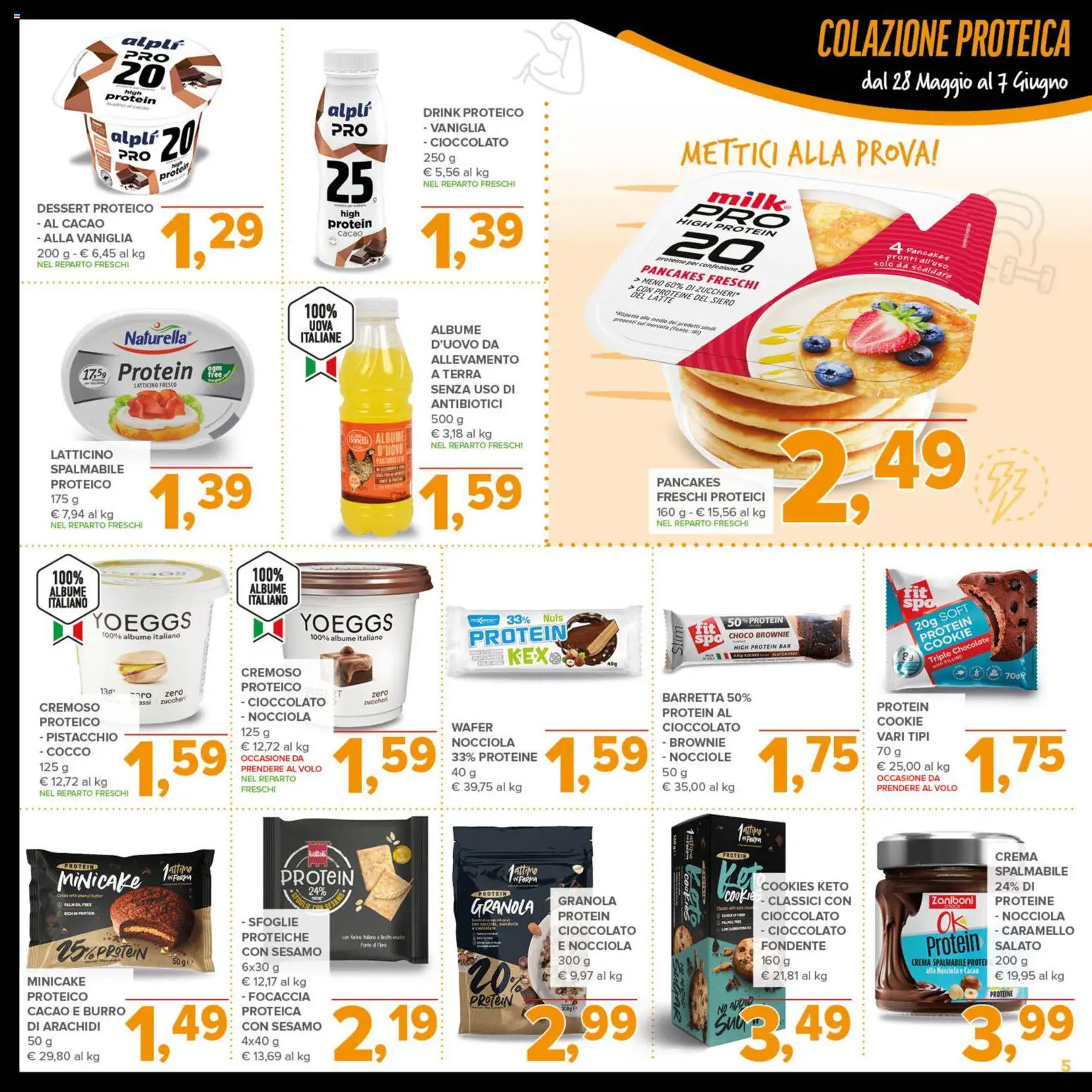 Volantino Todis del 28.05.2026 | Pagina: 5 | Prodotti: Crema, Uova, Budino, Terra