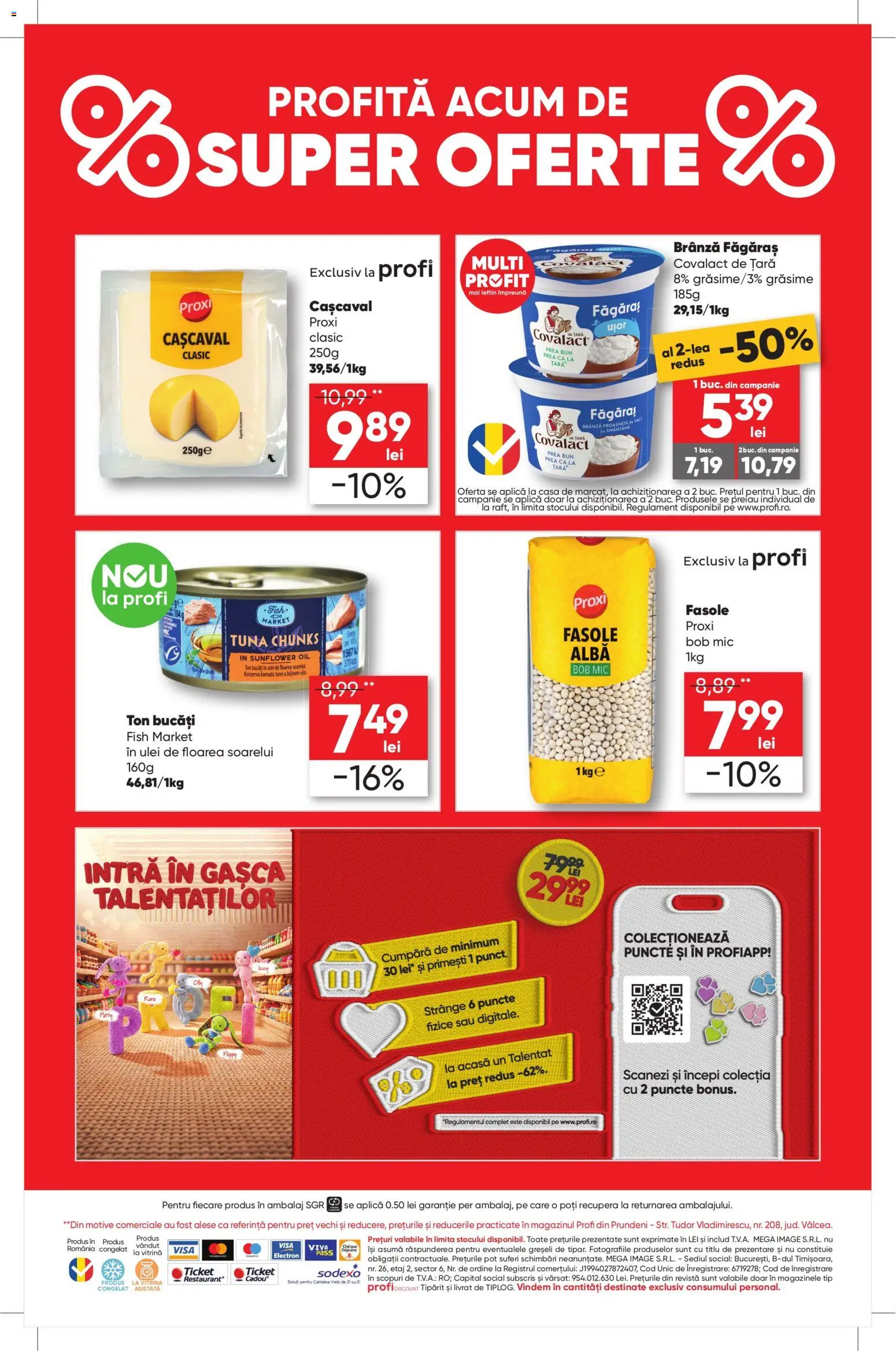 Noul catalog Profi – valabil de la 27.08.2026 | Pagină: 4 | Produse: Aplică, Covalact de tara, Brânză, Fasole albă