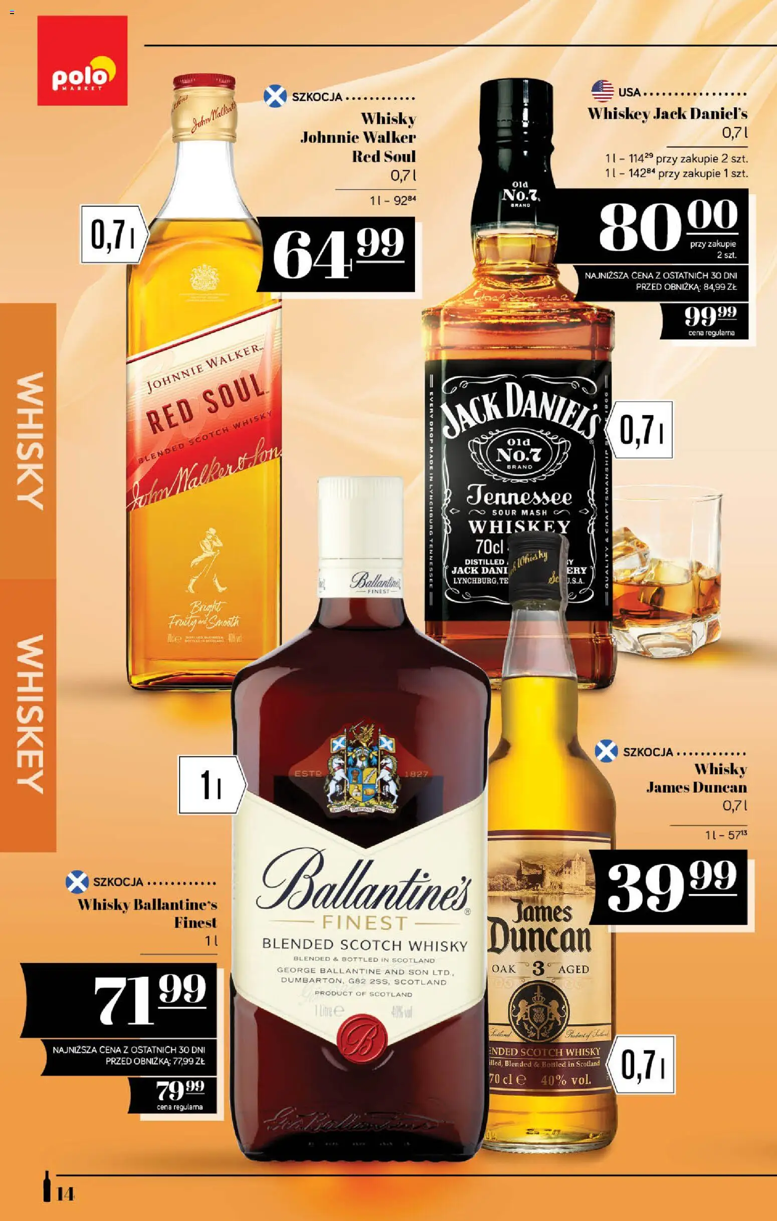 POLOmarket katalog - Alkoholi od 07.05.2026 | Strona: 14 | Produkty: Jack Daniel's, Whisky