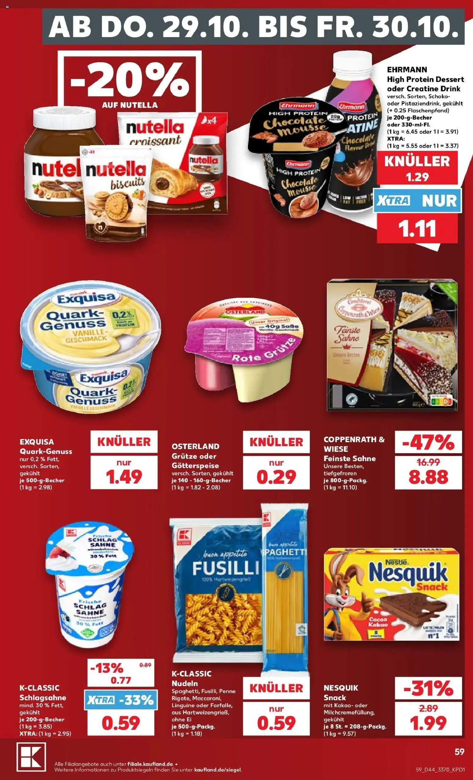 Prospekt Kaufland ab 26.10.2026 » Angebote Online zum Blättern | Seite: 59