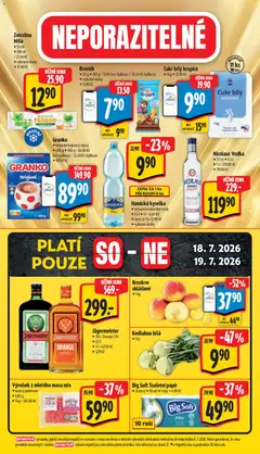 Náhled letáku Albert leták - Hypermarket od 15.07.2026 | Strana: 8 | Produkty: Jägermeister, Voda, Granko, Kedlubna
