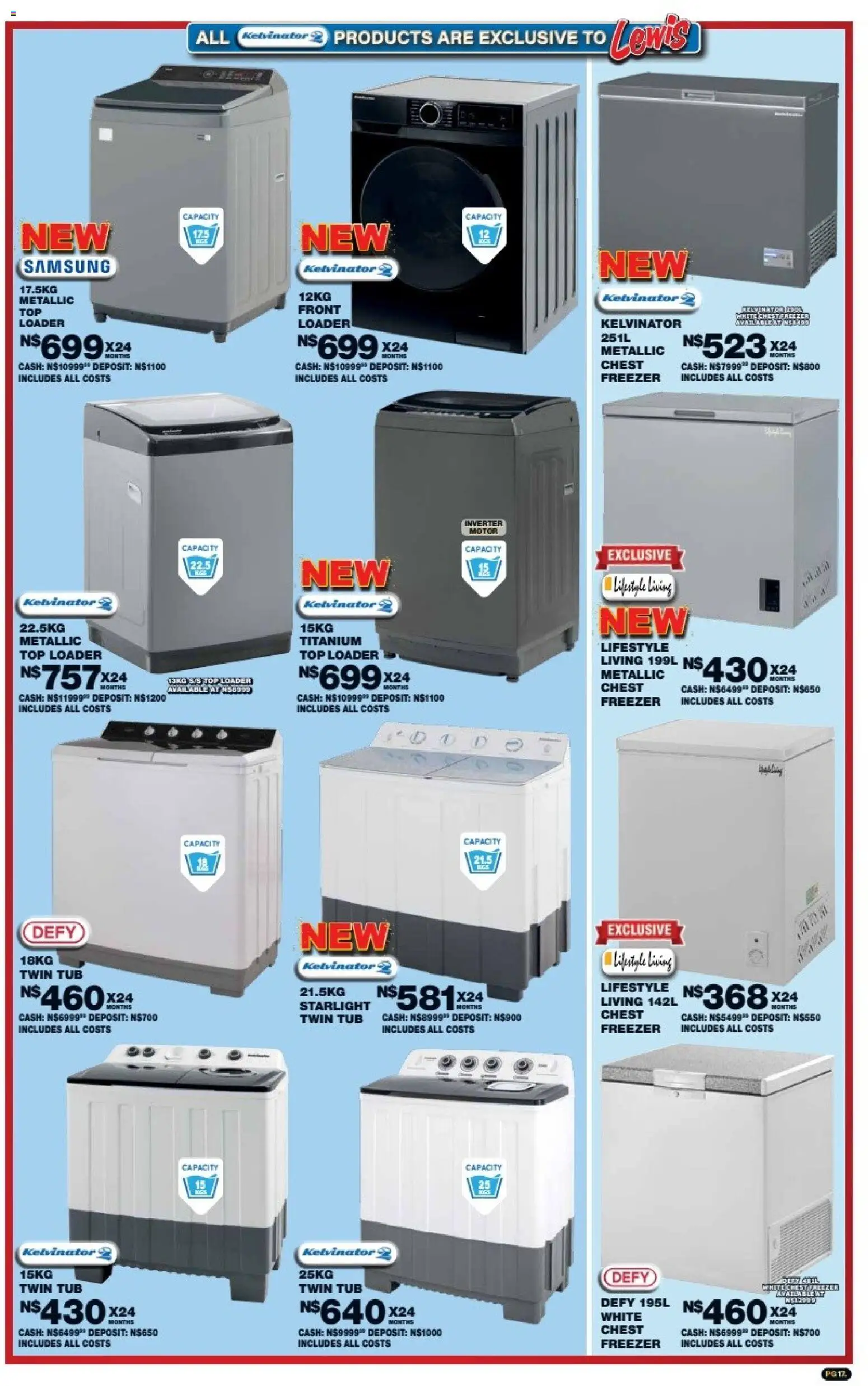 New Lewis Stores catalogue – valid from 05/10/2026 | Page: 17 | Products: Freezer