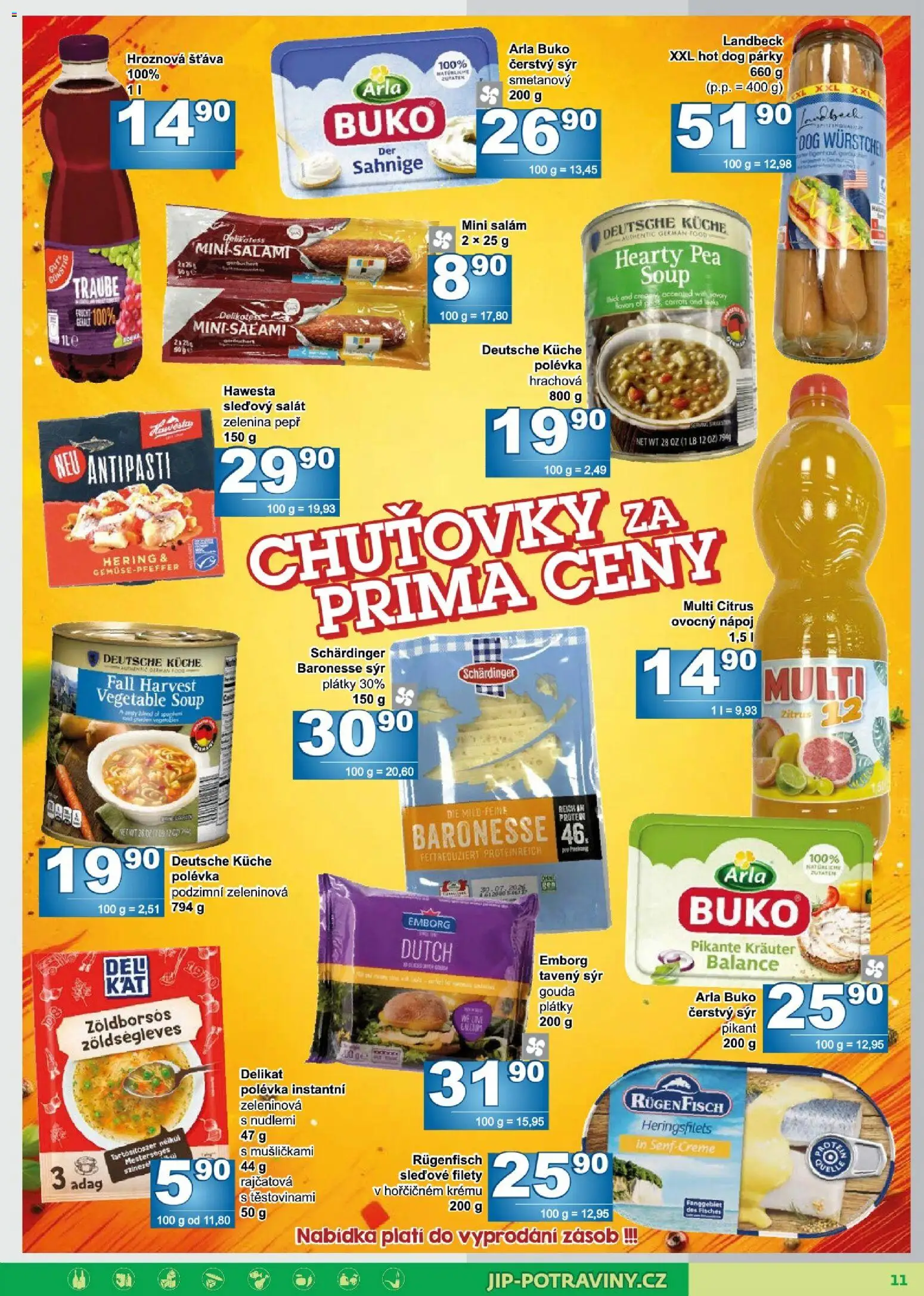 Jip leták od 15.07.2026 | Strana: 11 | Produkty: Gouda, Sýr, Hot dog, Zelenina