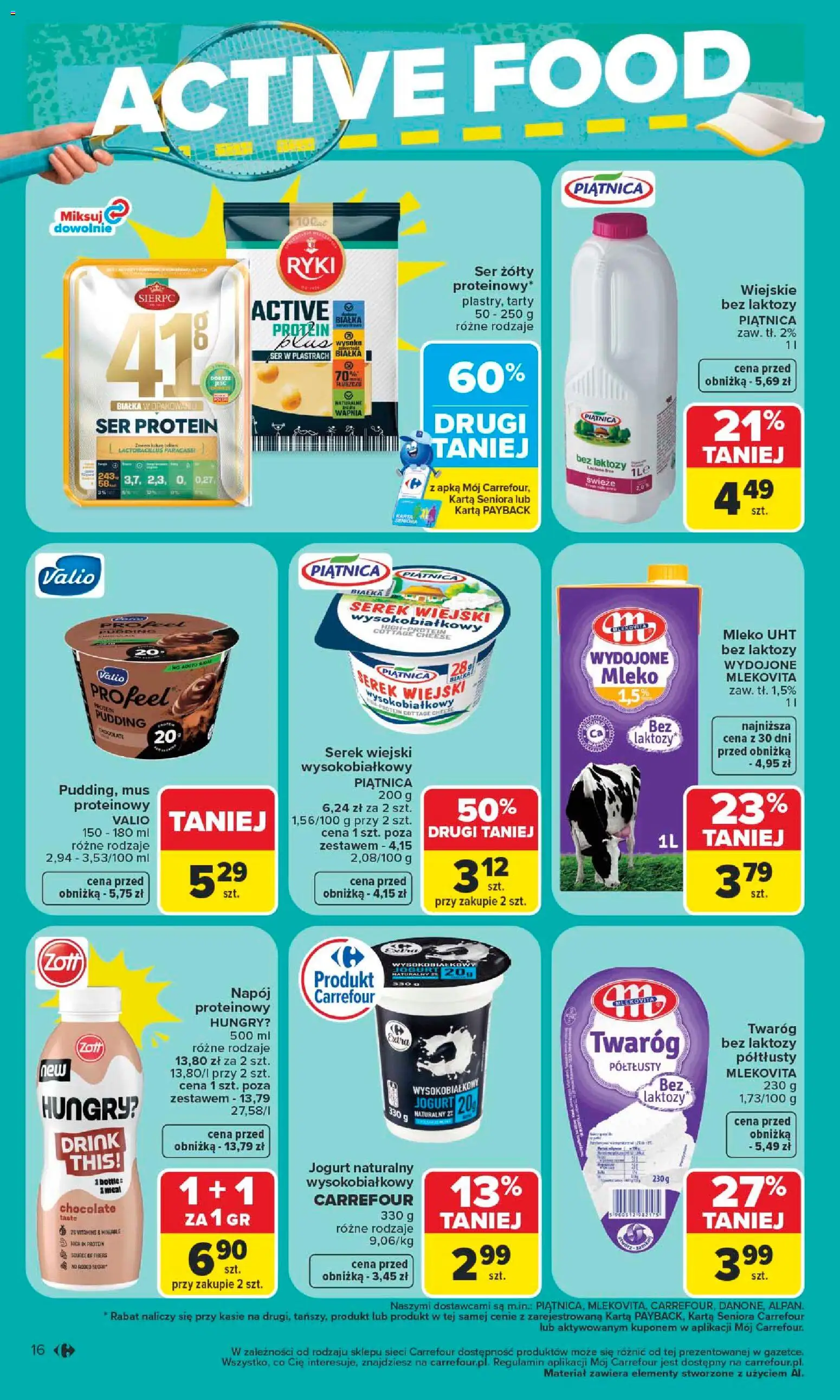 Carrefour gazetka - Latem jest pięknie od 06.07.2026 | Strona: 16 | Produkty: Karta, Serek, Jogurt naturalny, Serek wiejski