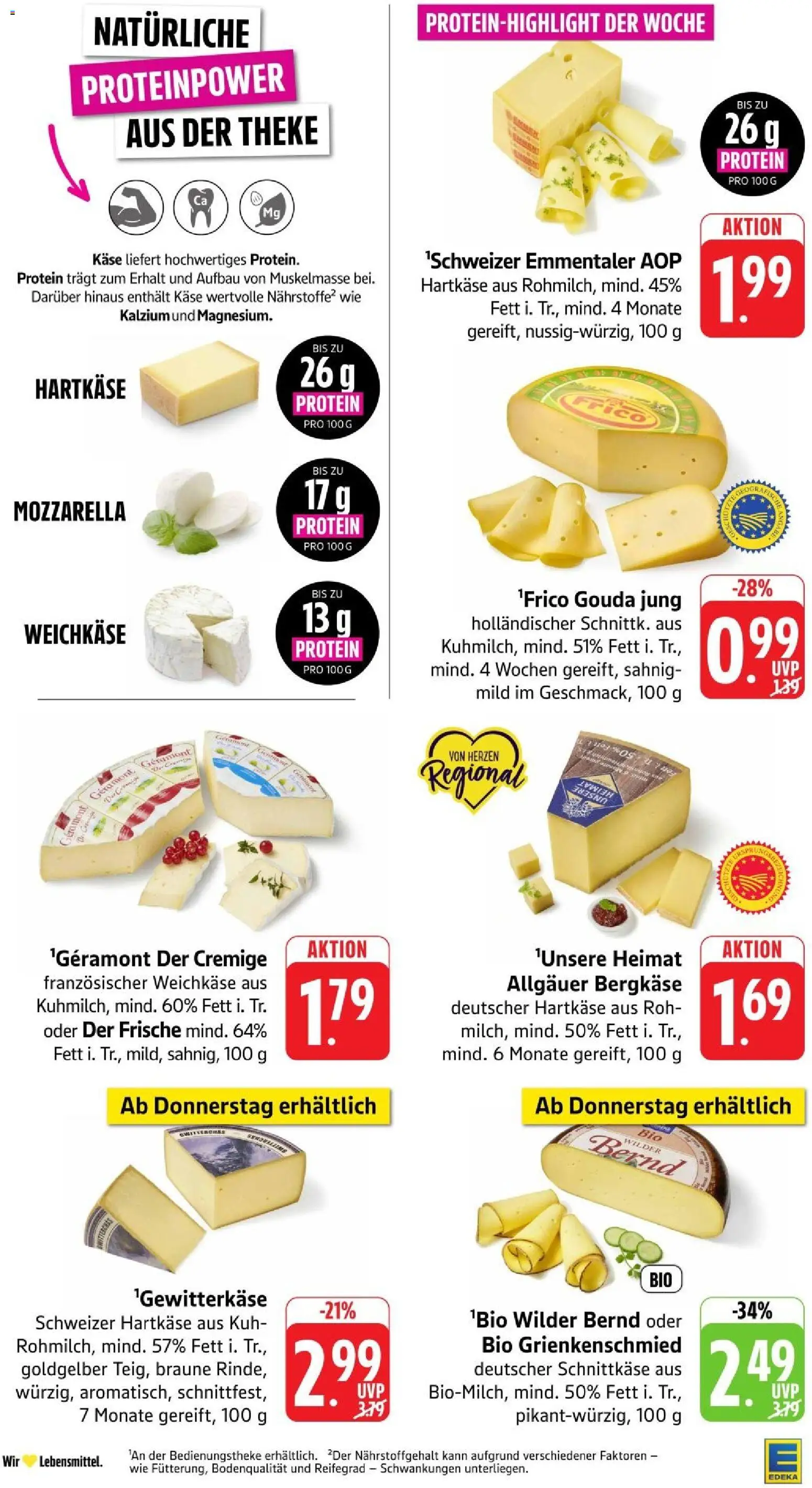 Edeka Prospekt Stuttgart – gültig ab 10.08.2026 | Seite: 8 | Produkte: Käse, Theke, Mozzarella, Gouda