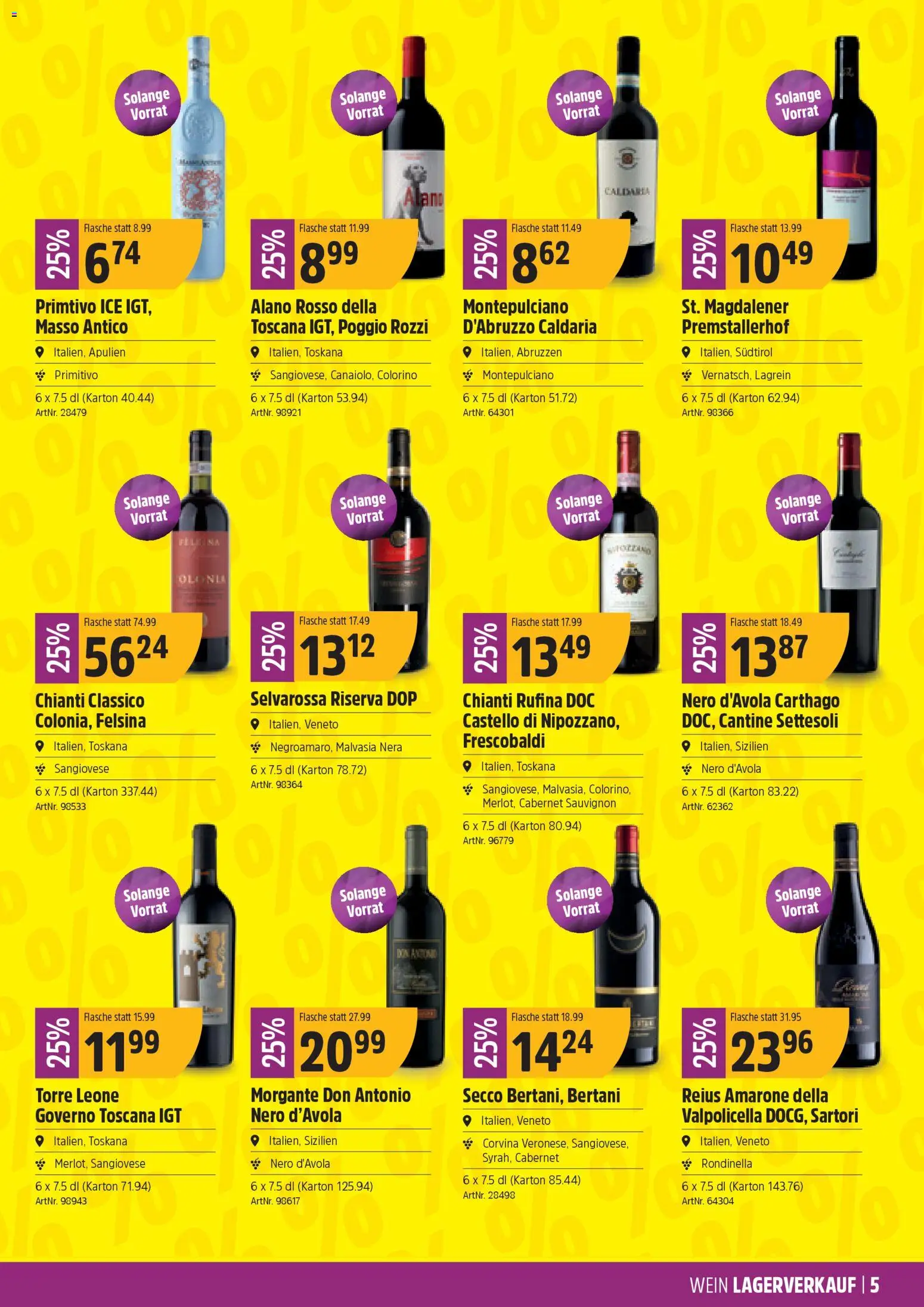TopCC Aktionen Weinlagerverkauf – gültig ab 05.01.2026 | Seite: 5 | Produkte: Wein