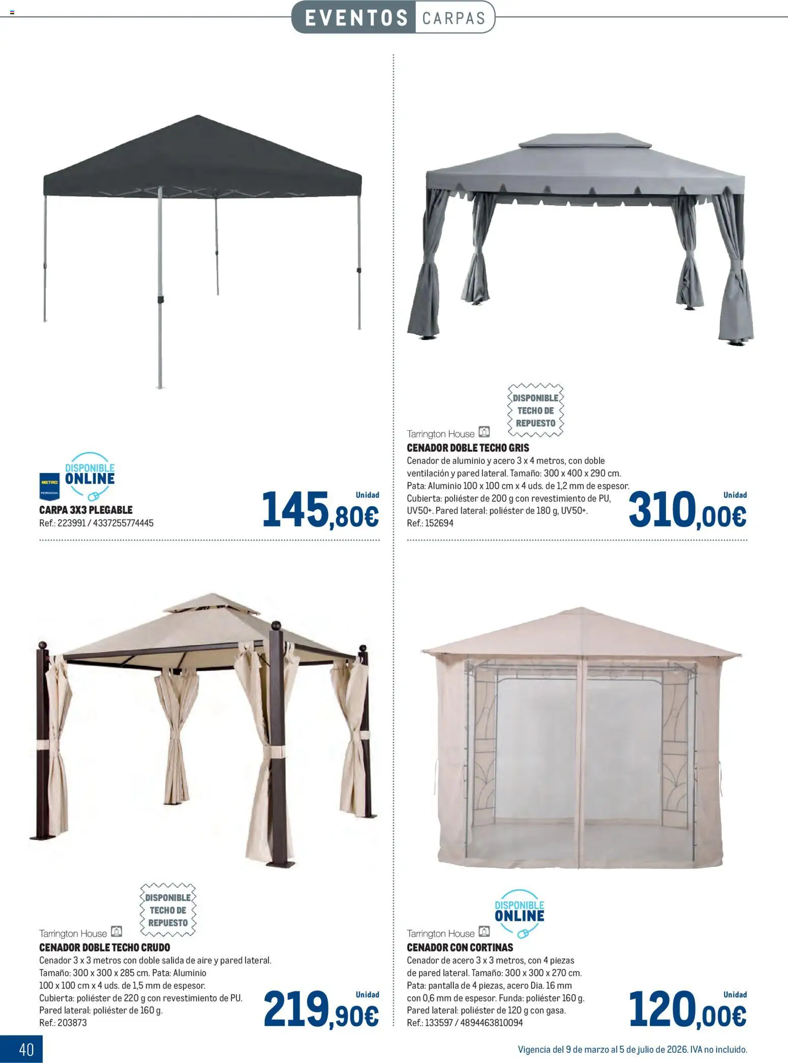 Makro - Especial Terrazas │ válido desde el 09.03.2026 | Página: 40 | Productos: Funda