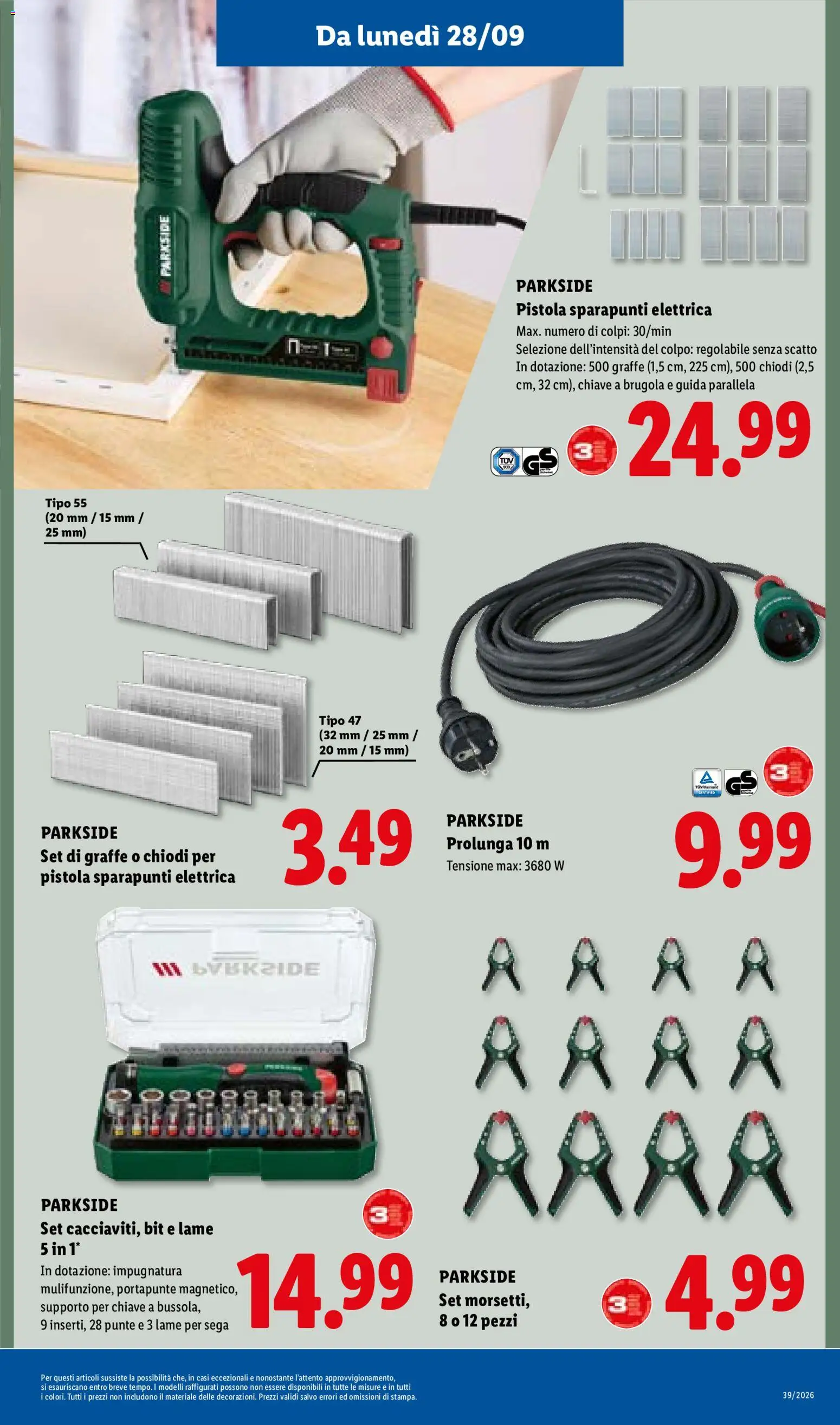 Volantino Lidl del 24/09/2026 | Pagina: 41 | Prodotti: Chiodi, Sega